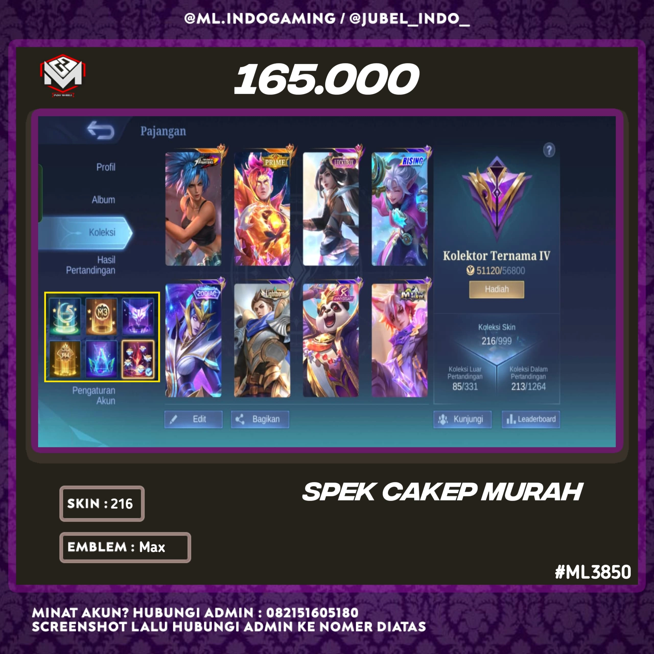 STOK ML #ML3850