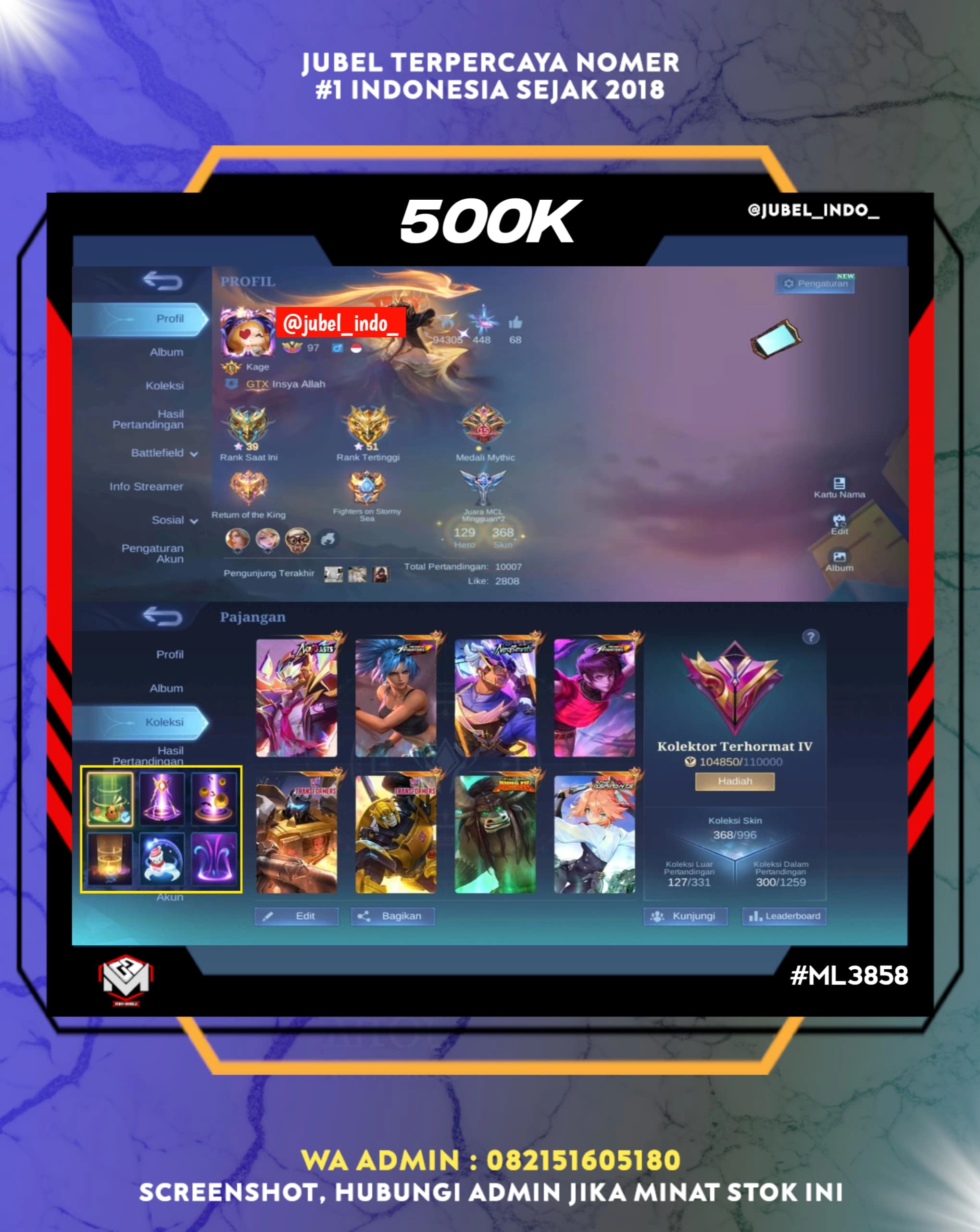 STOK ML #ML3858