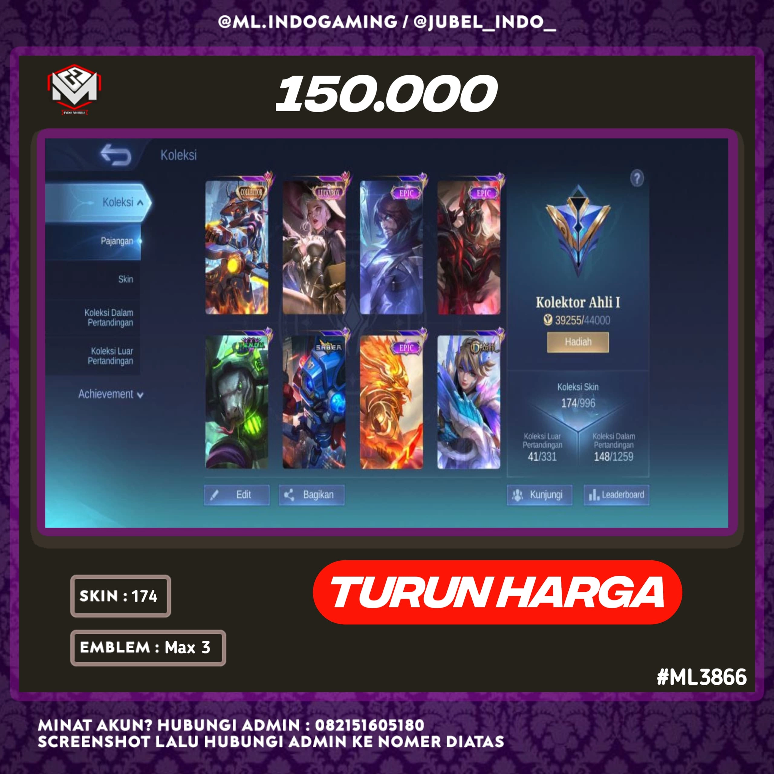 STOK ML #ML3866