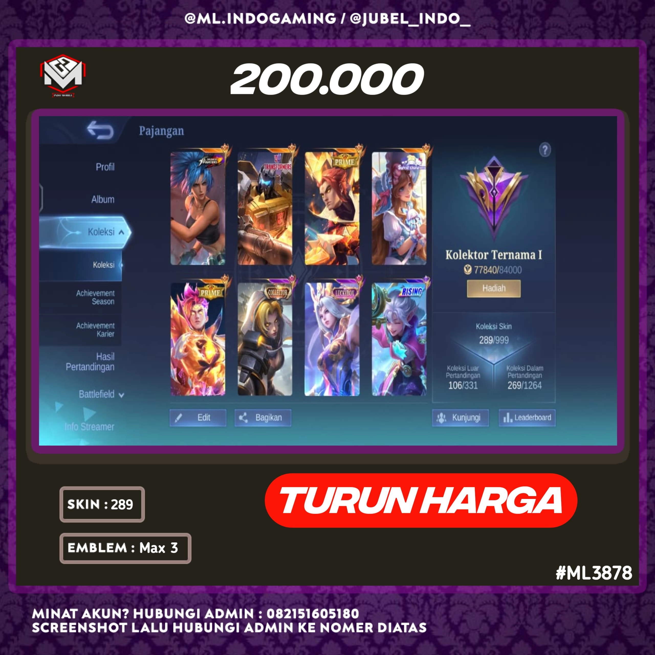 STOK ML #ML3878