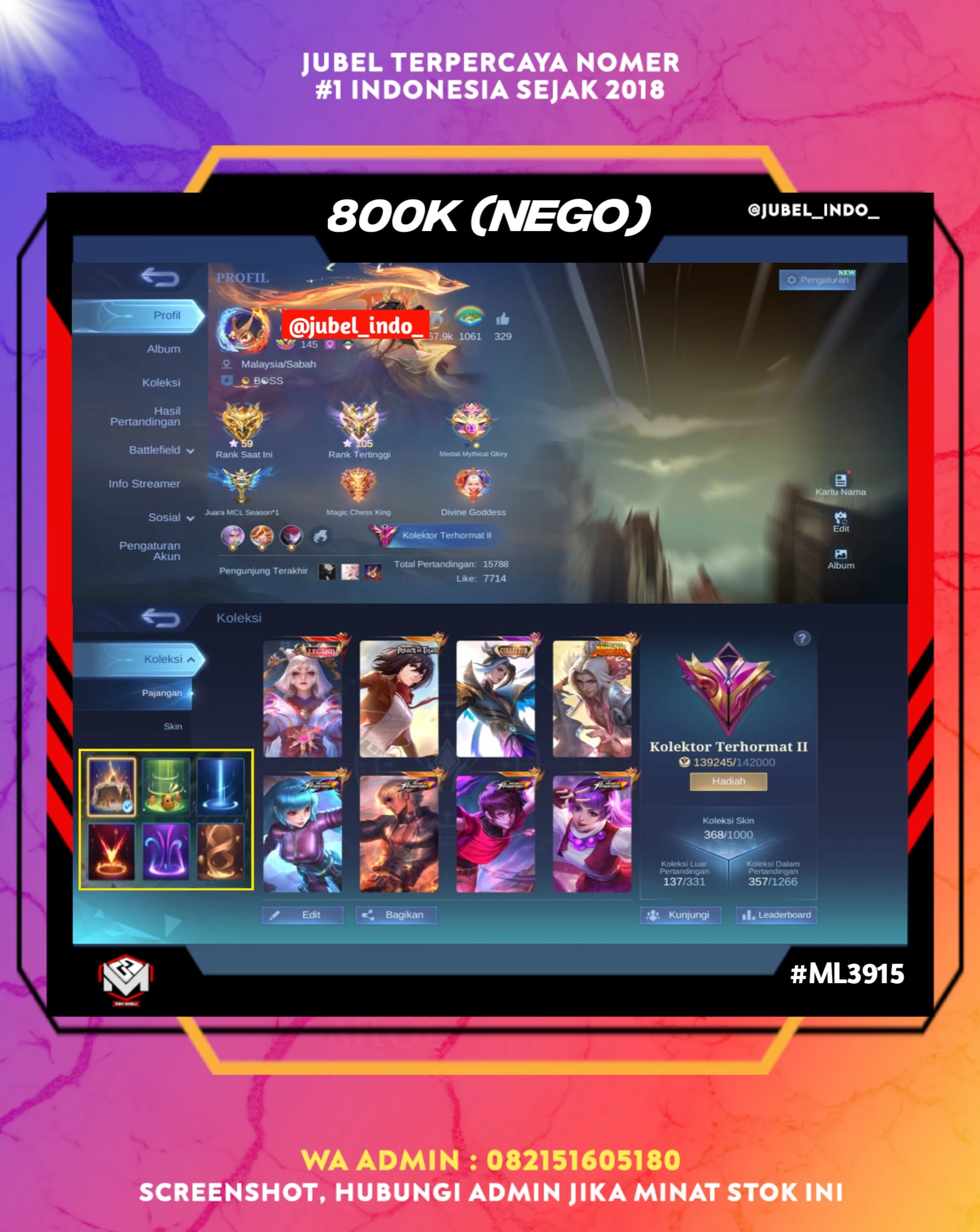 STOK ML #ML3915