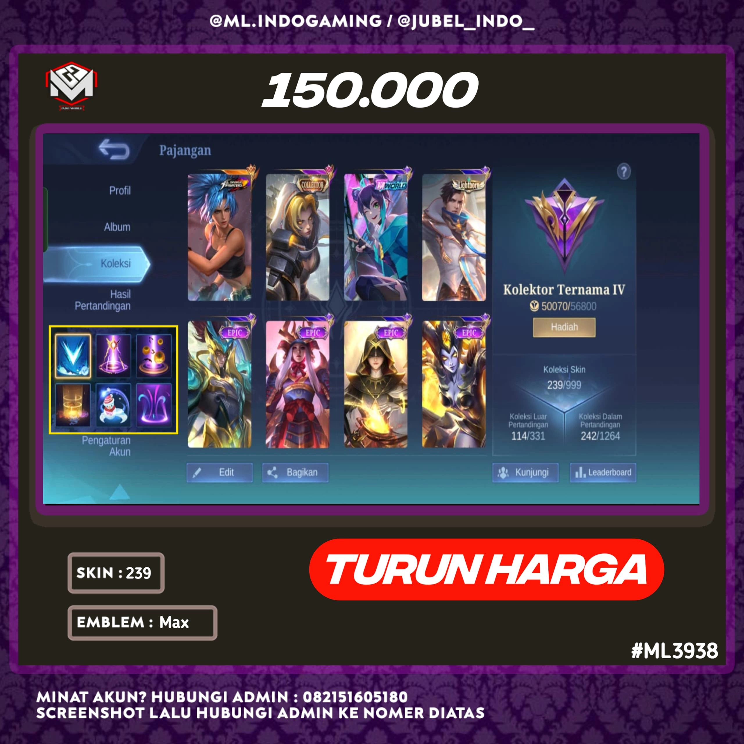 STOK ML #ML3938