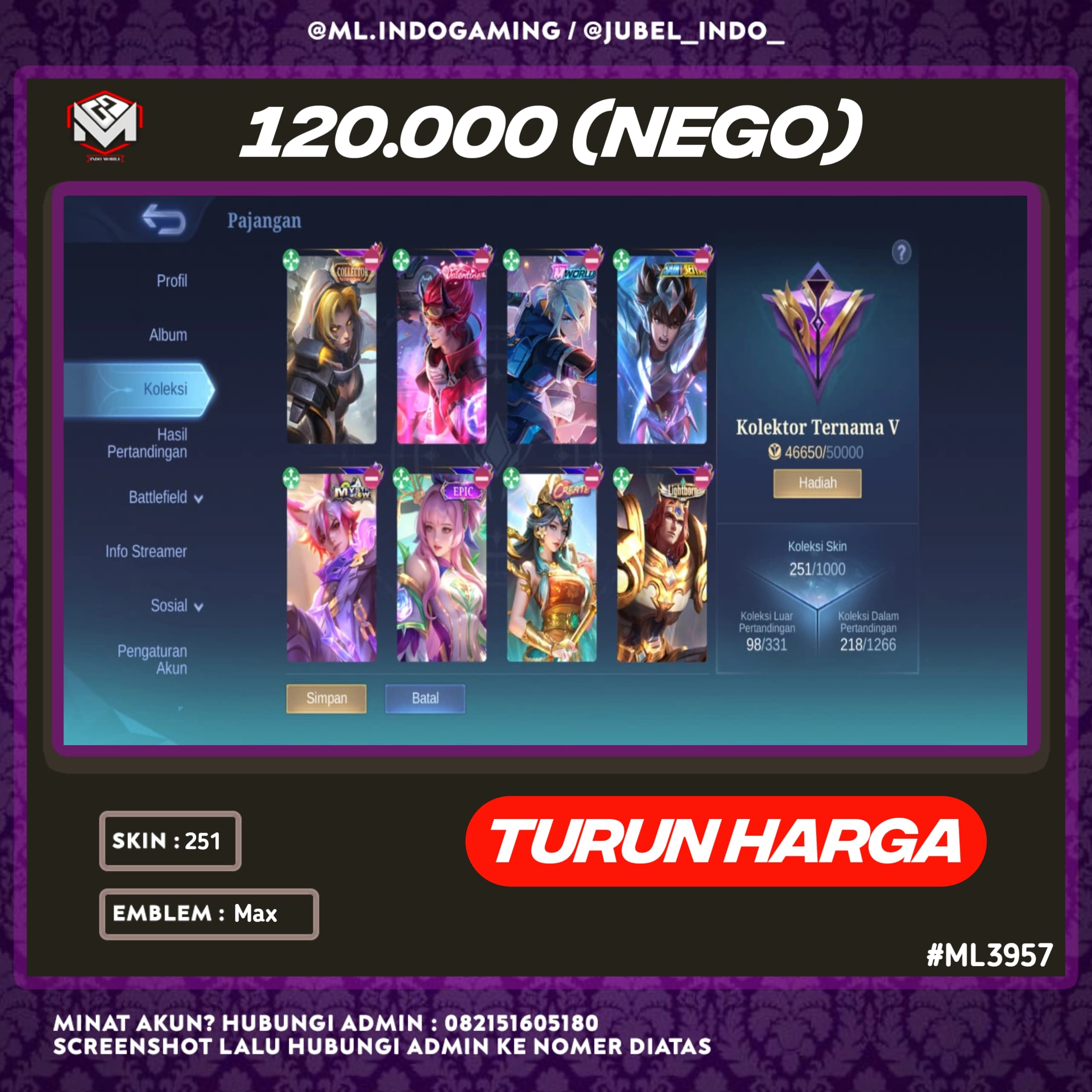 STOK ML #ML3957
