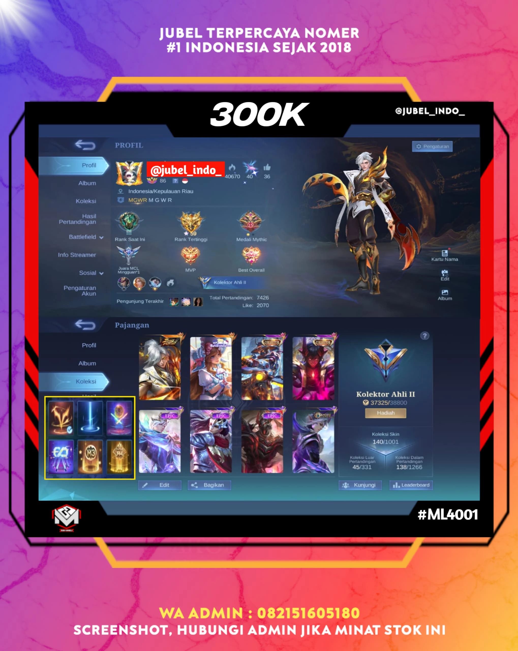 STOK ML #ML4001