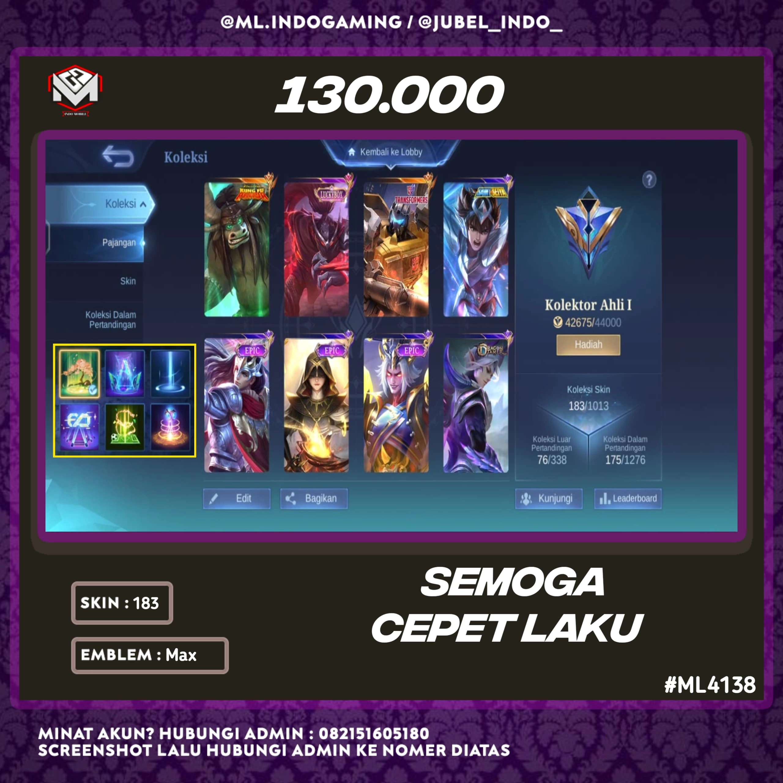 STOK ML #ML4138