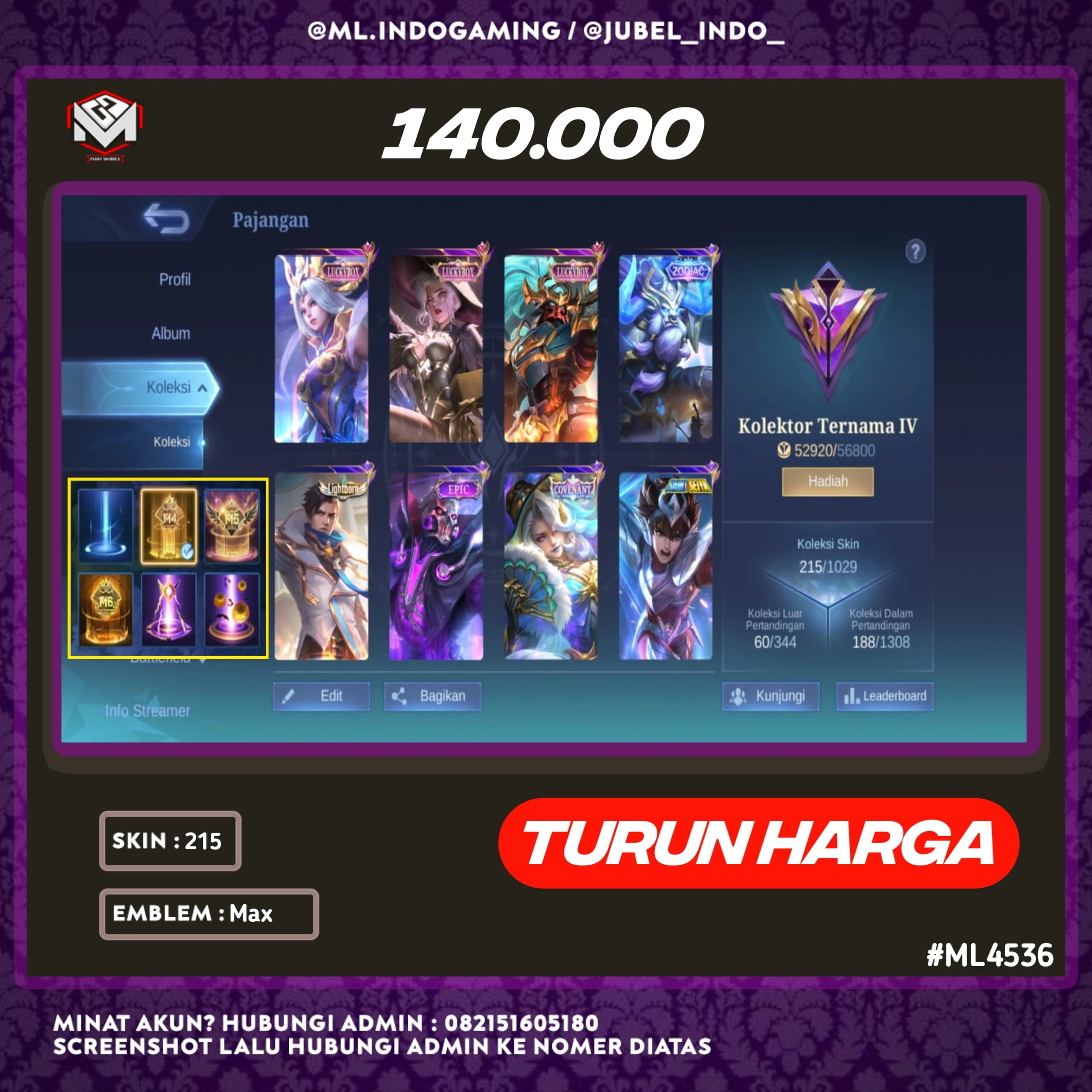 STOK ML #ML4536