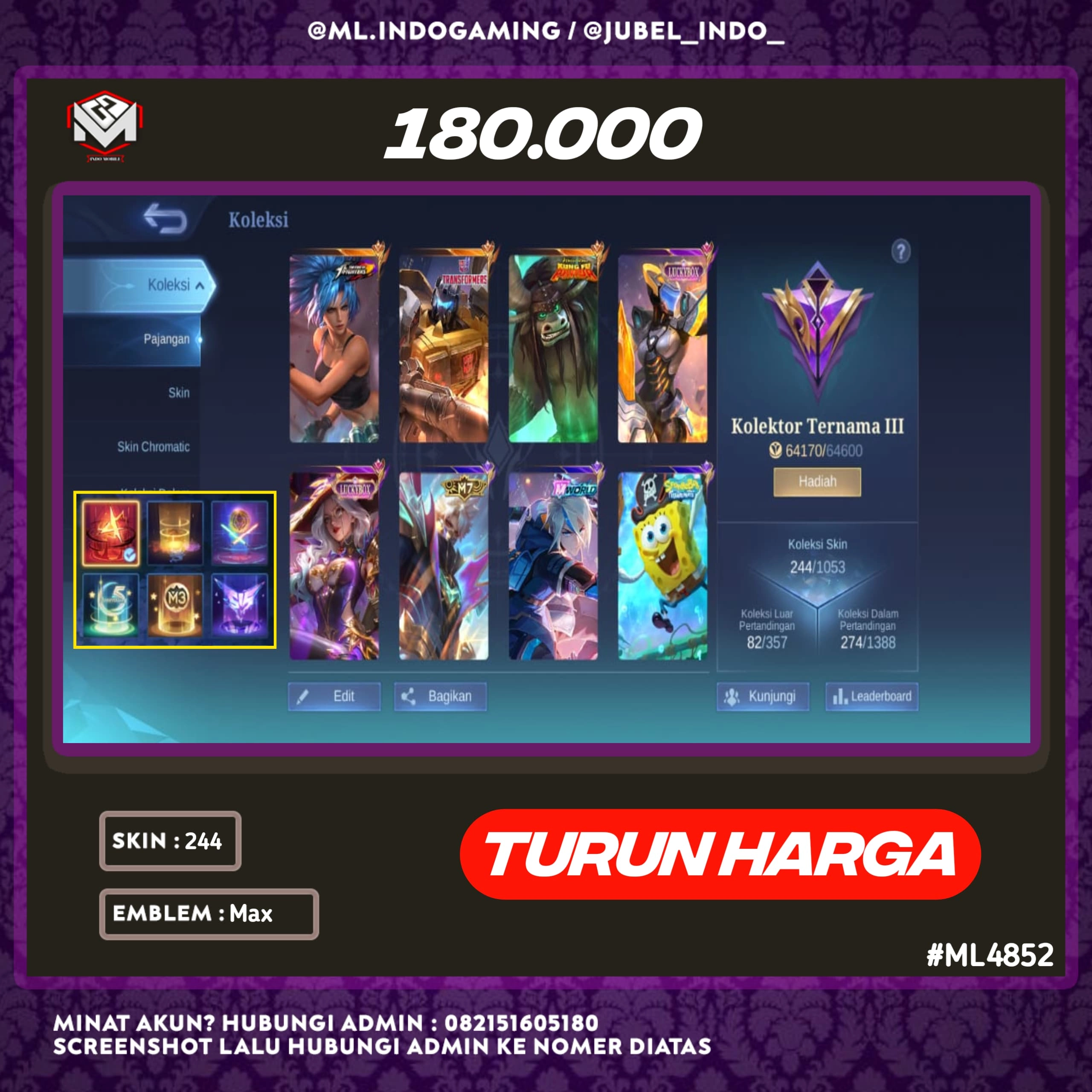STOK ML #ML4852