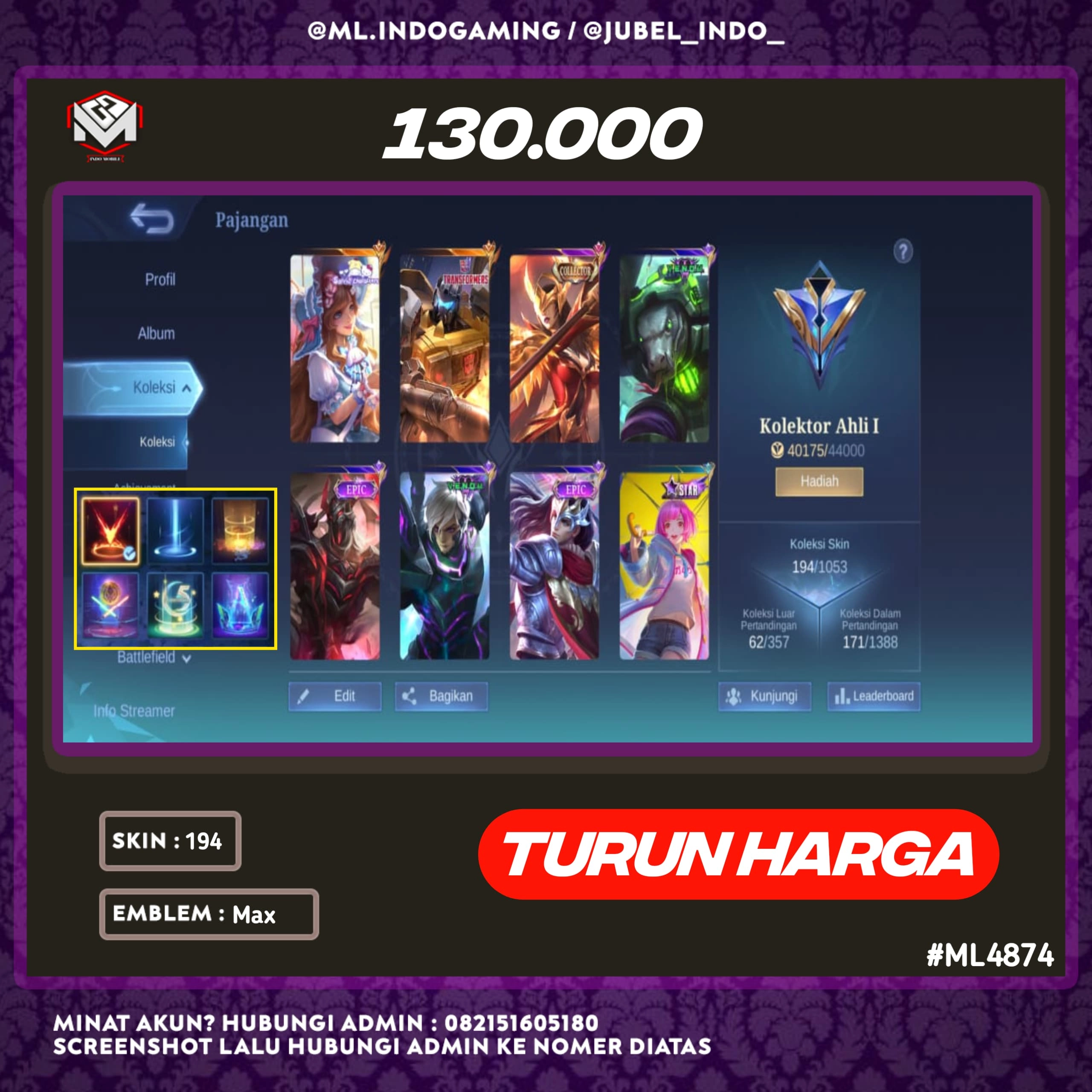 STOK ML #ML4874