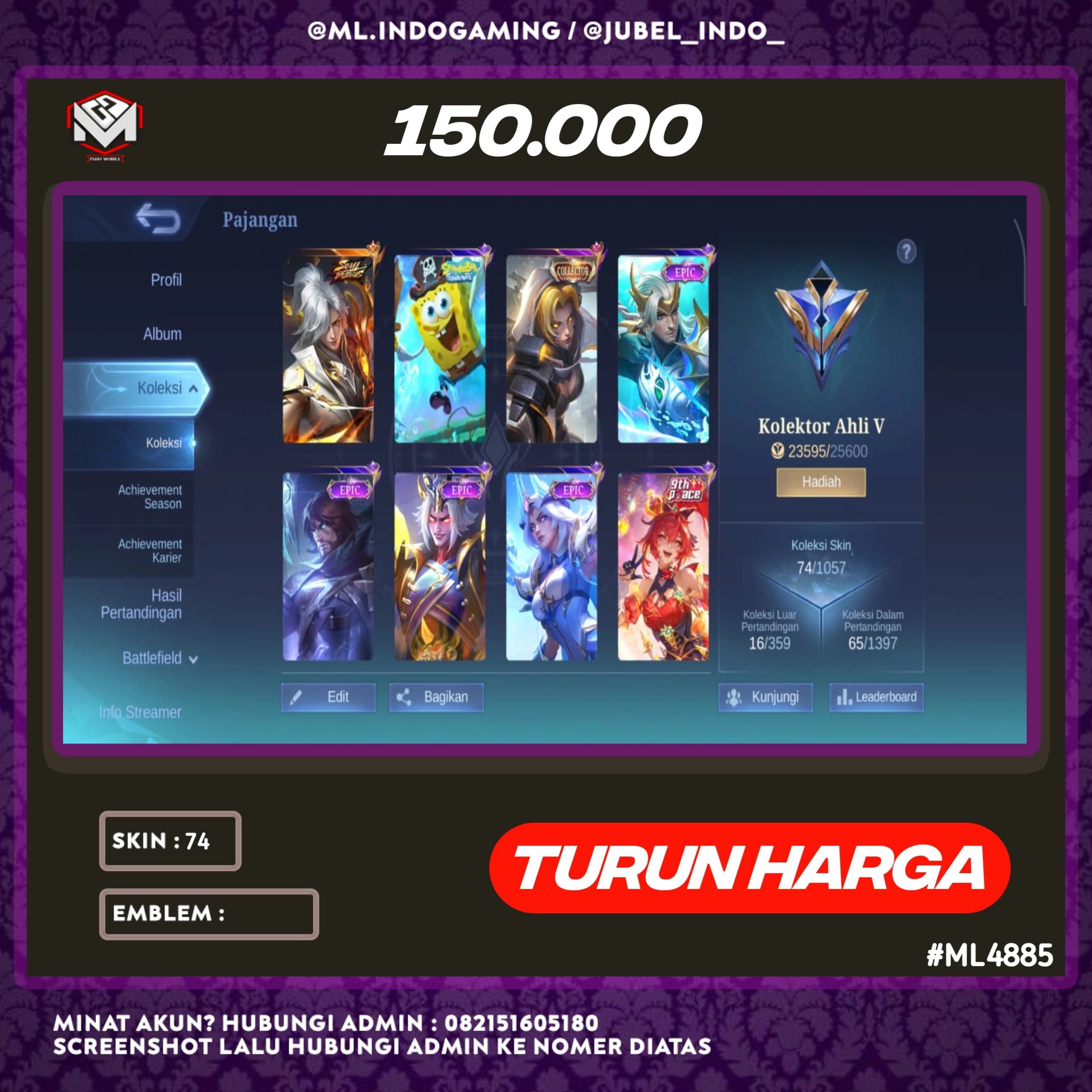 STOK ML #ML4885