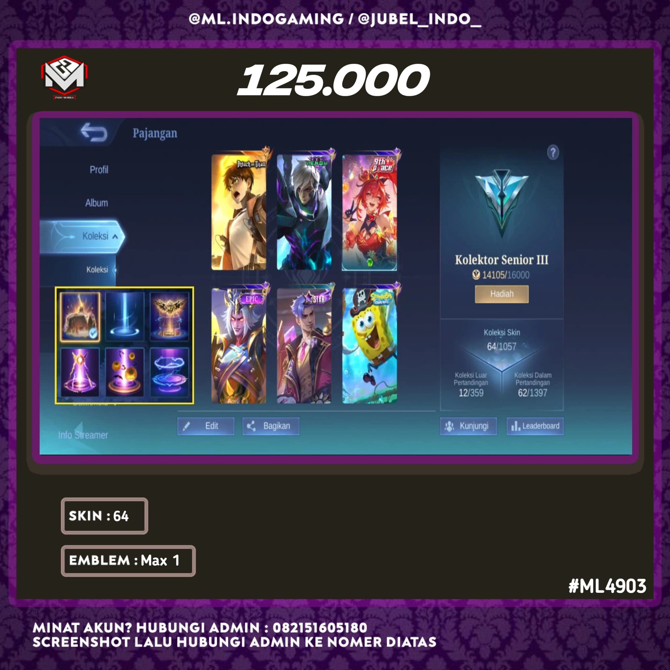STOK ML #ML4903