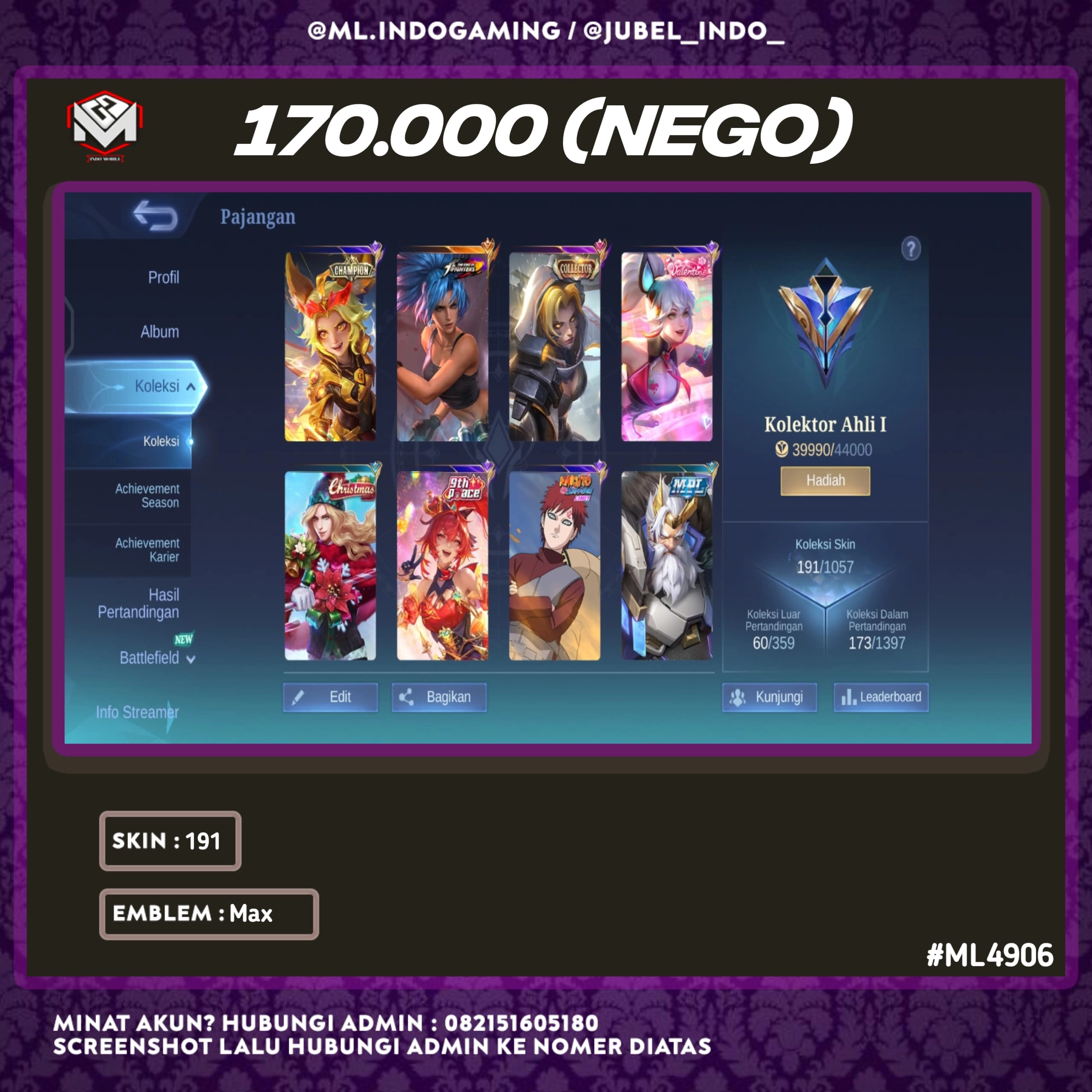 STOK ML #ML4906