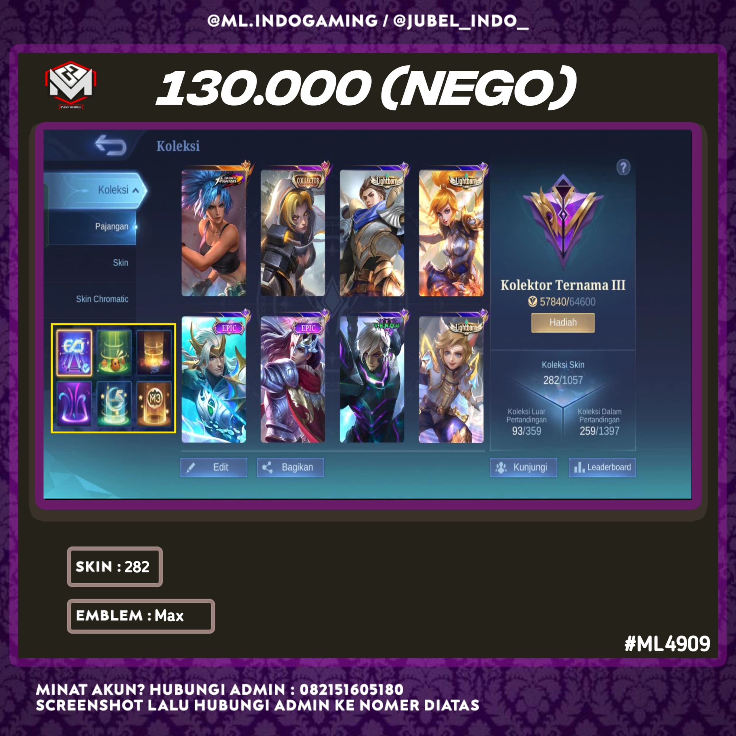 STOK ML #ML4909