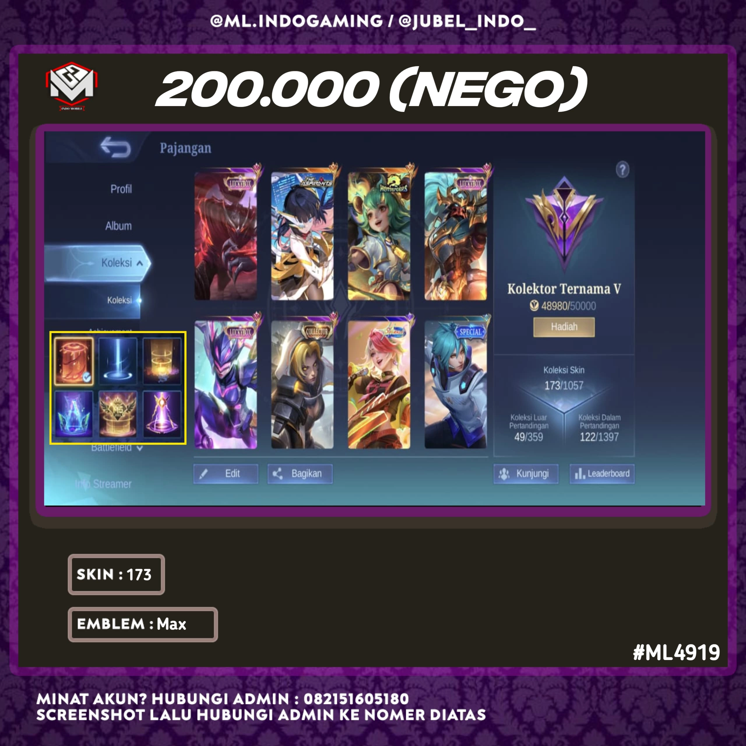 STOK ML #ML4919