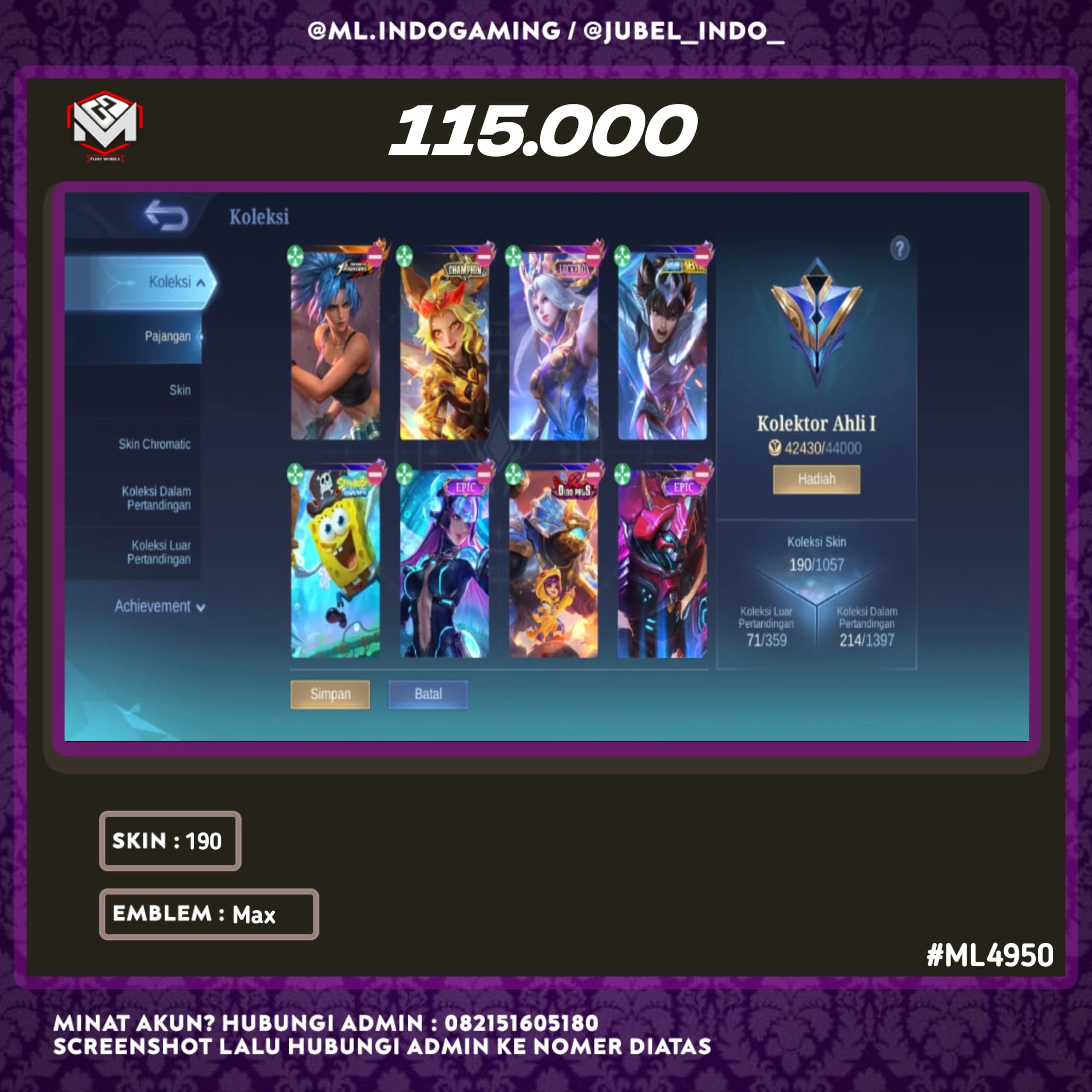 STOK ML #ML4950