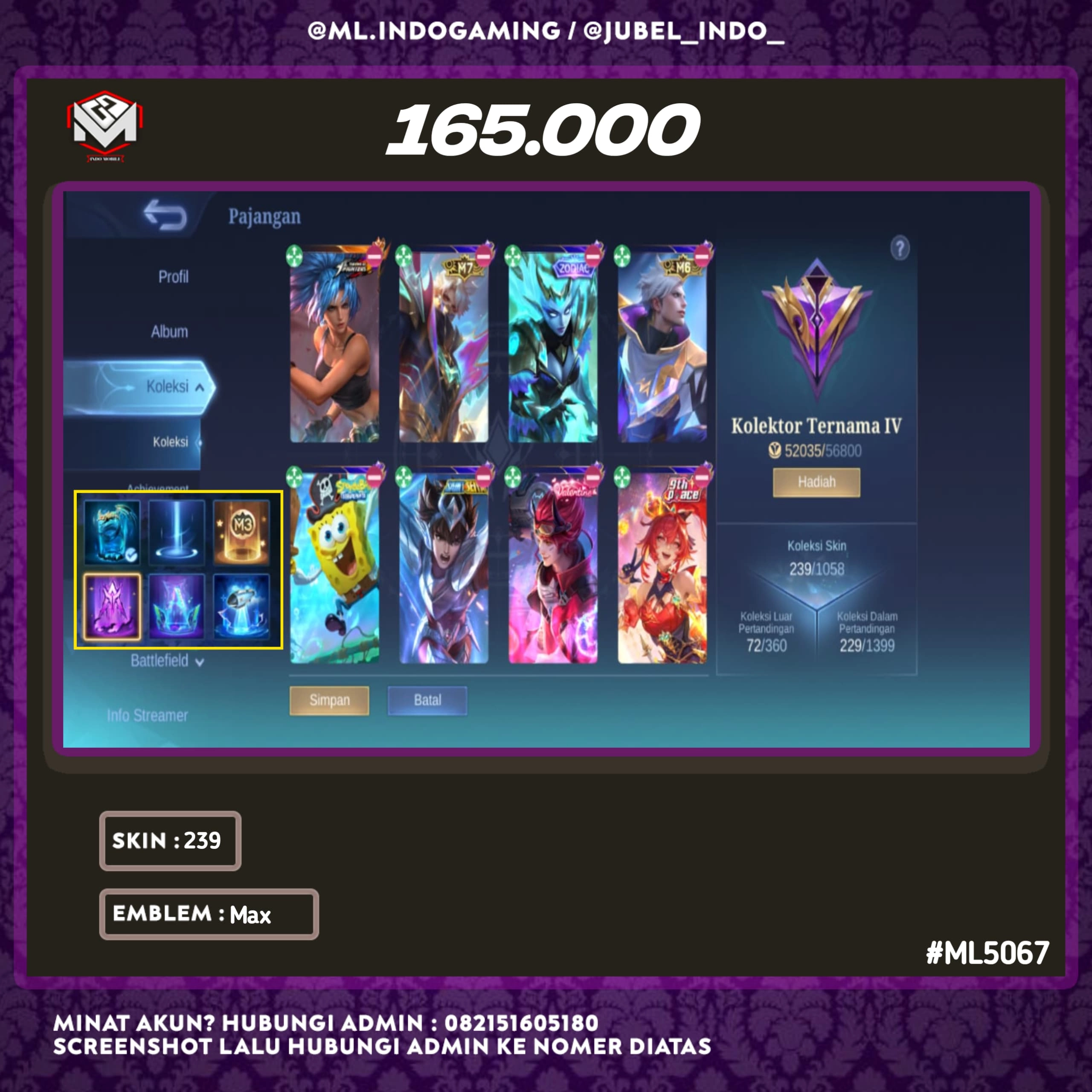 STOK ML #ML5067