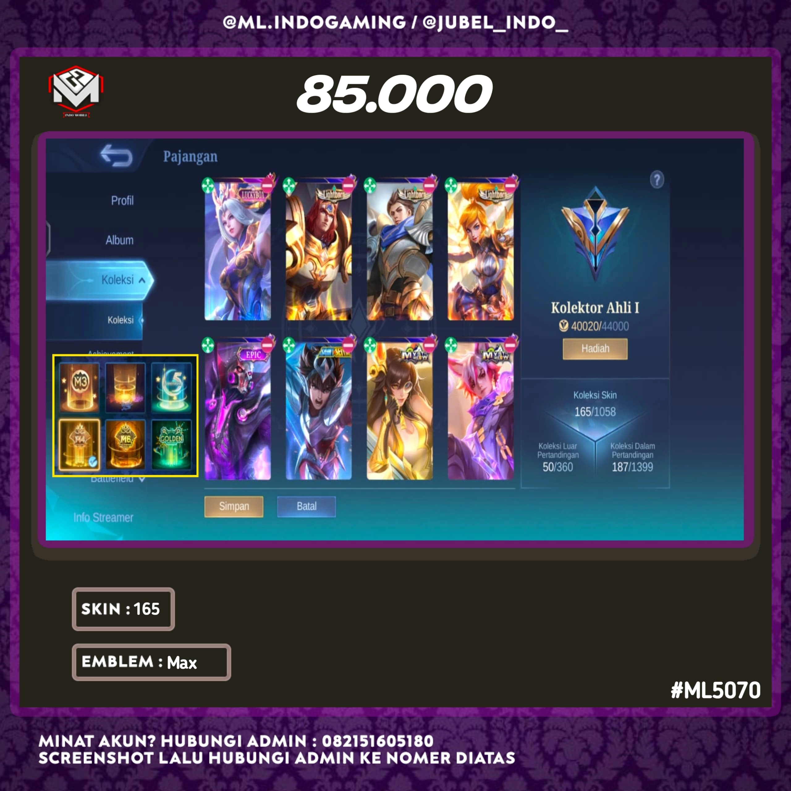 STOK ML #ML5070