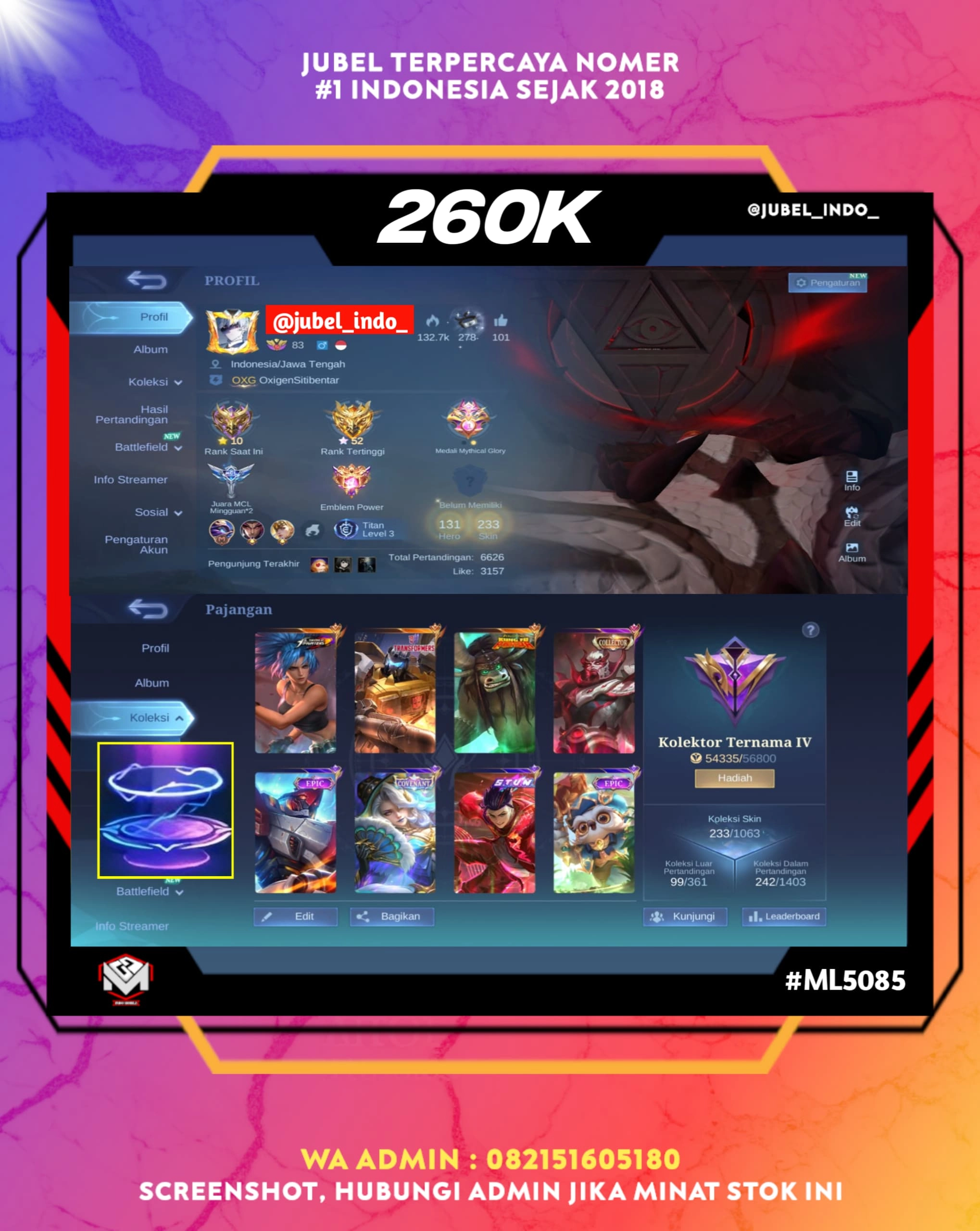 STOK ML #ML5085