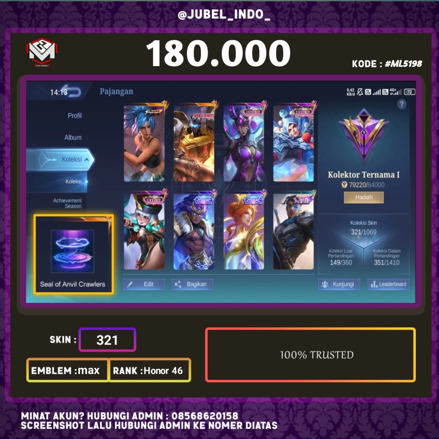 STOK ML #ML5198