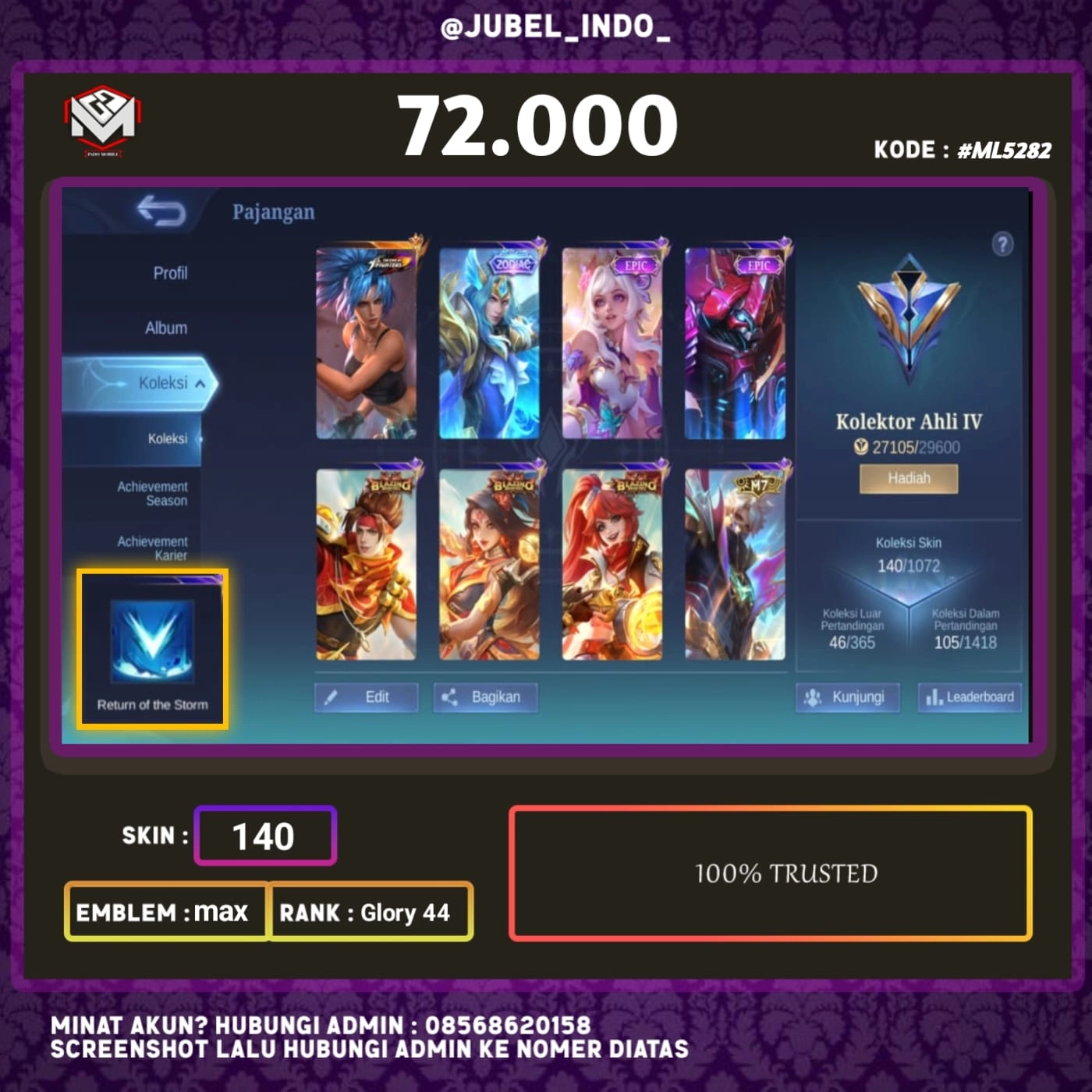 STOK ML #ML5282
