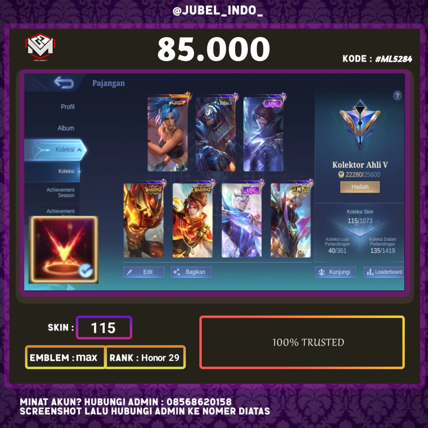 STOK ML #ML5284