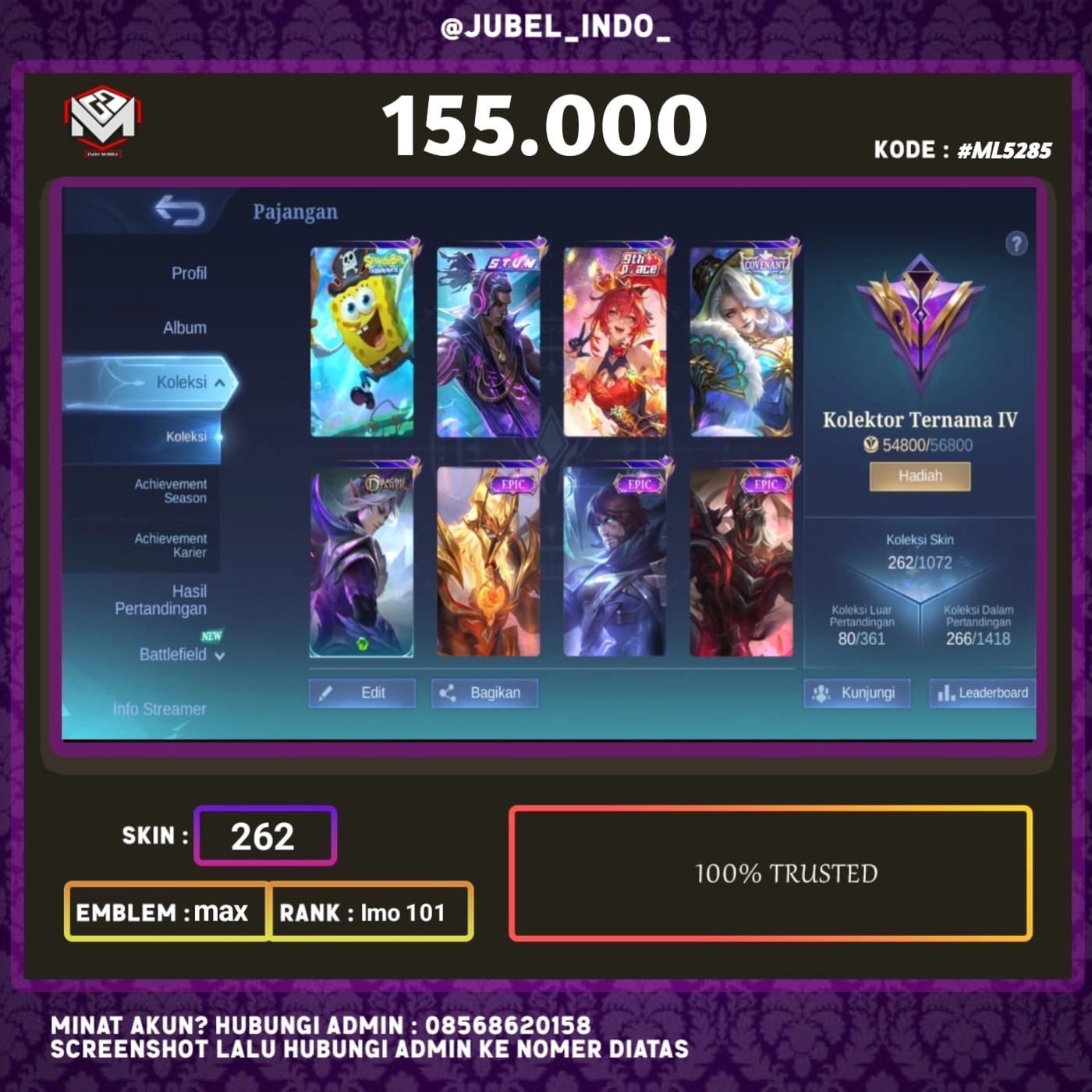 STOK ML #ML5285