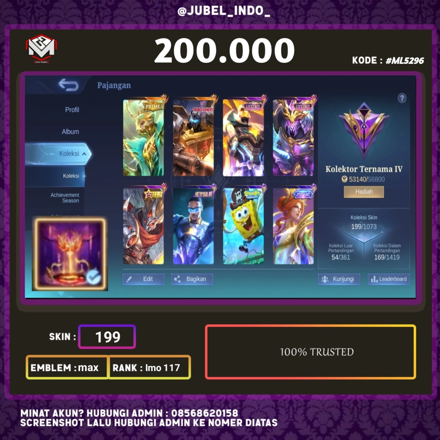 STOK ML #ML5296
