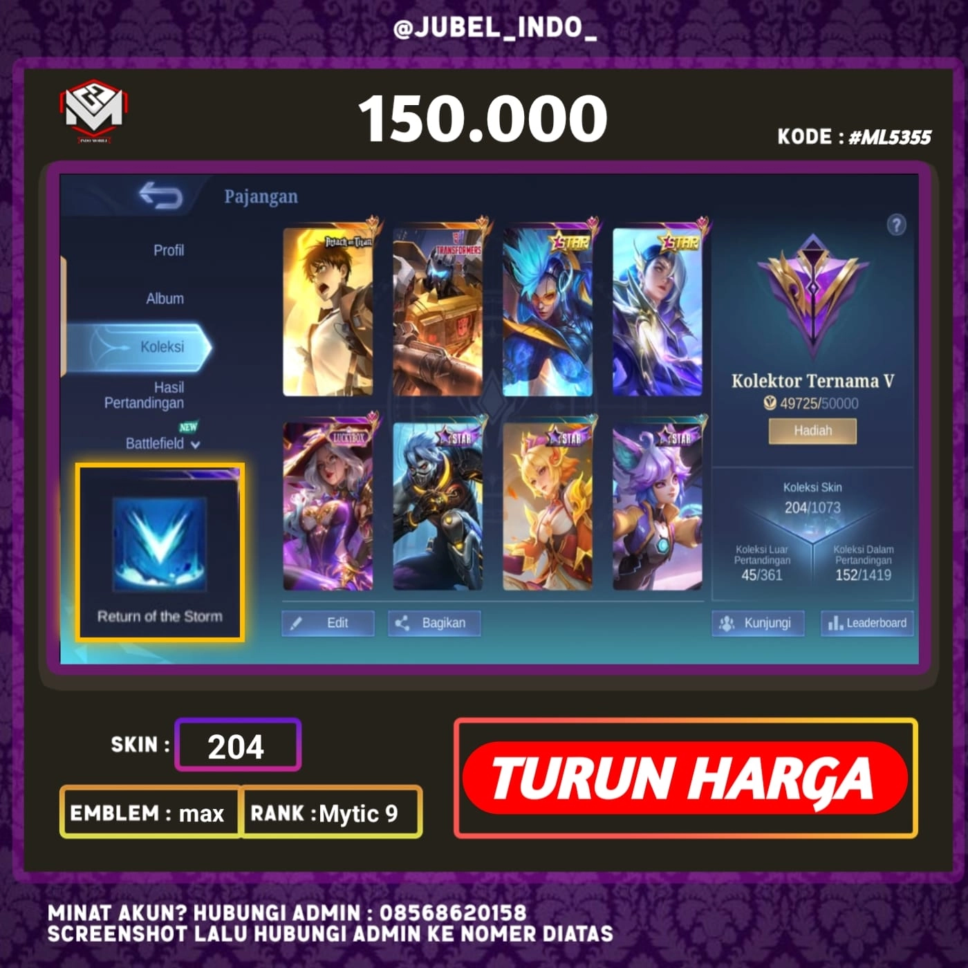 STOK ML #ML5355
