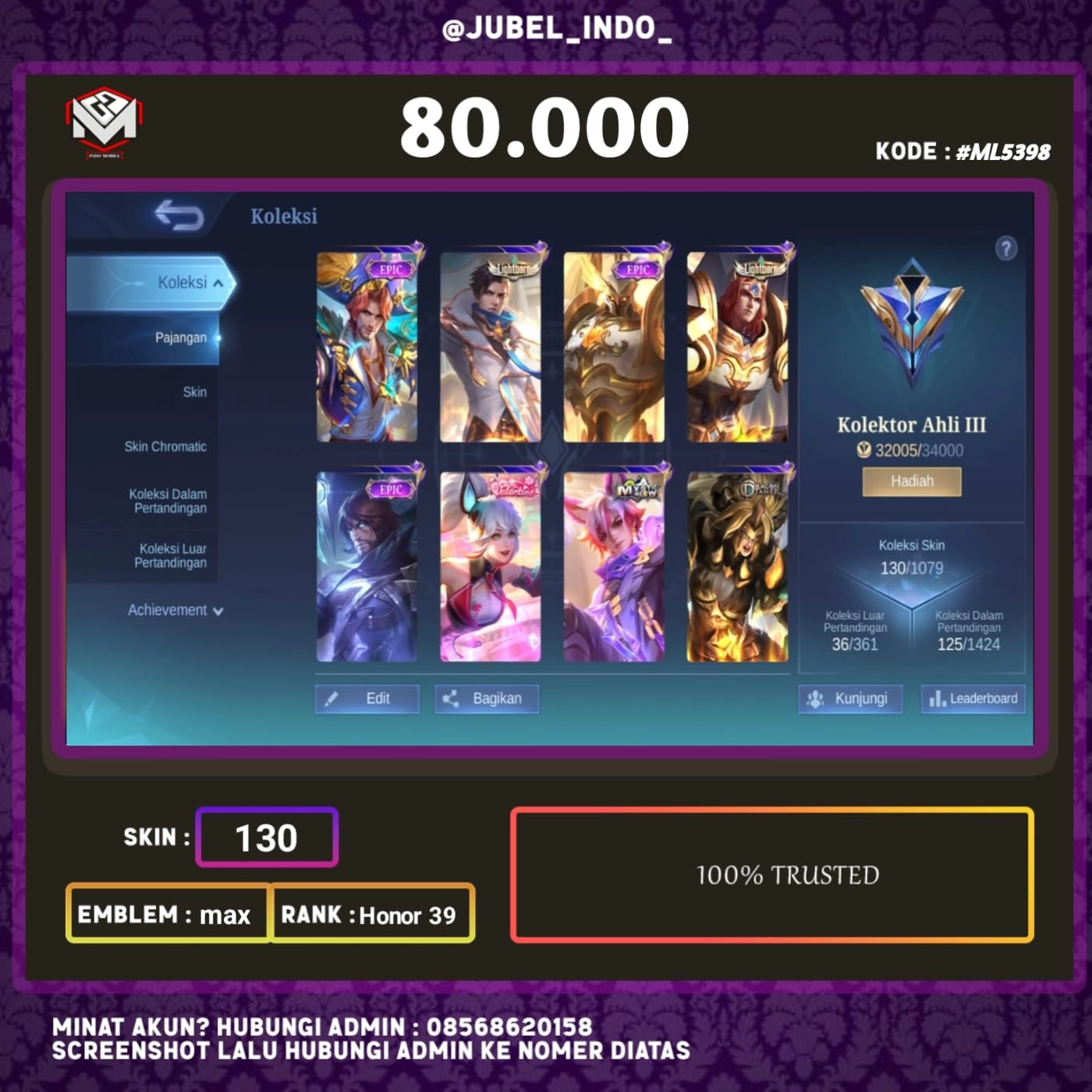 STOK ML #ML5398