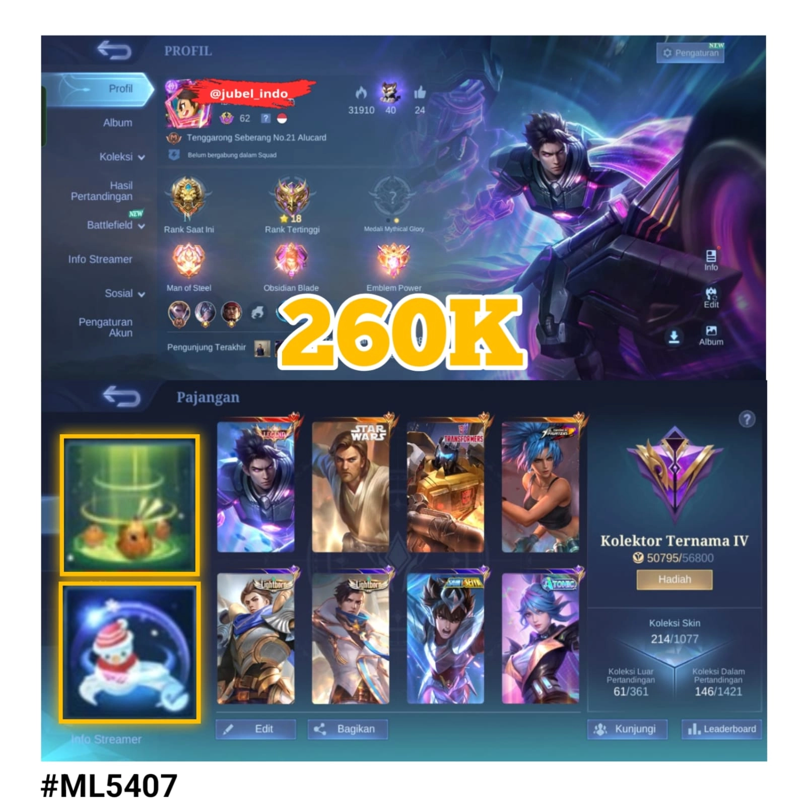 STOK ML #ML5407