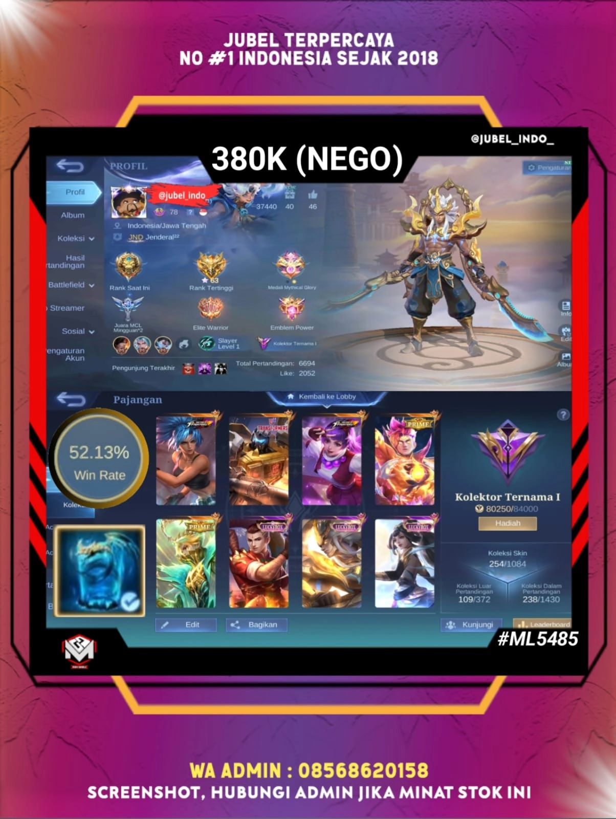 STOK ML #ML5485