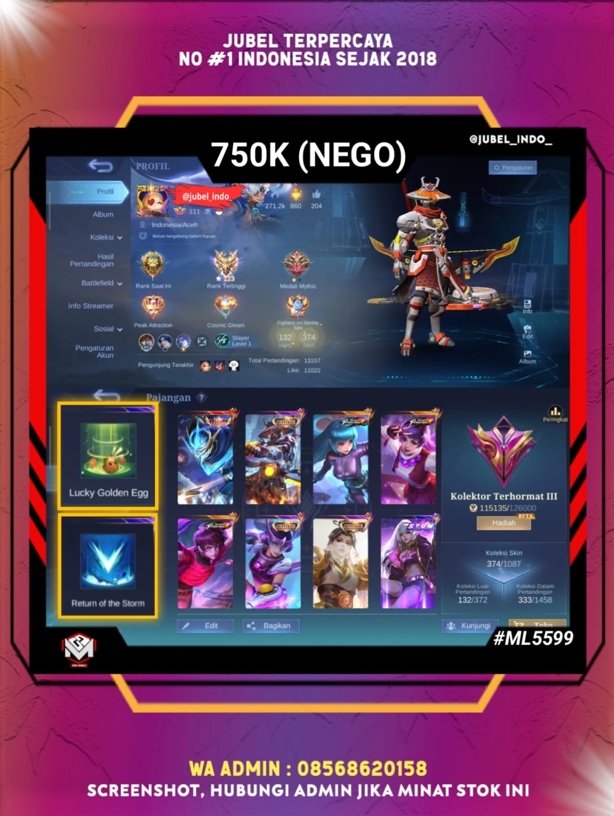 STOK ML #ML5599