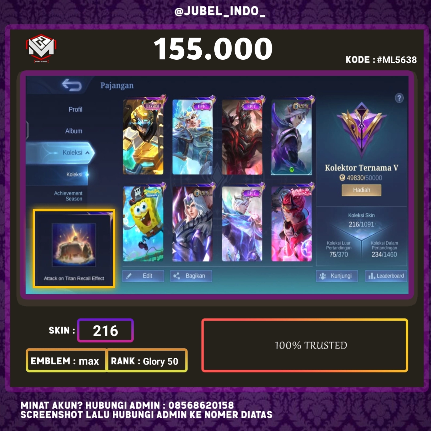 STOK ML #ML5638