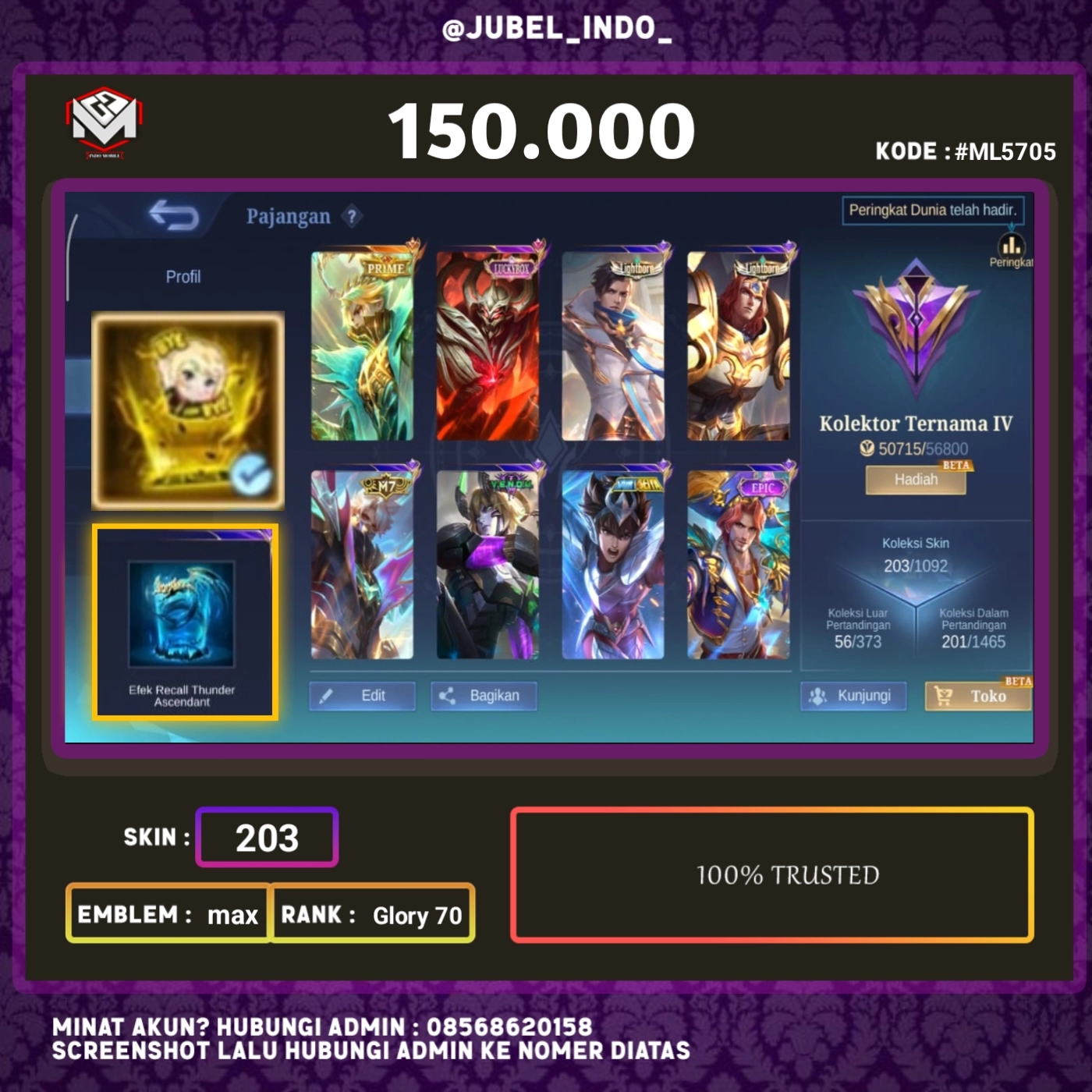STOK ML #ML5705