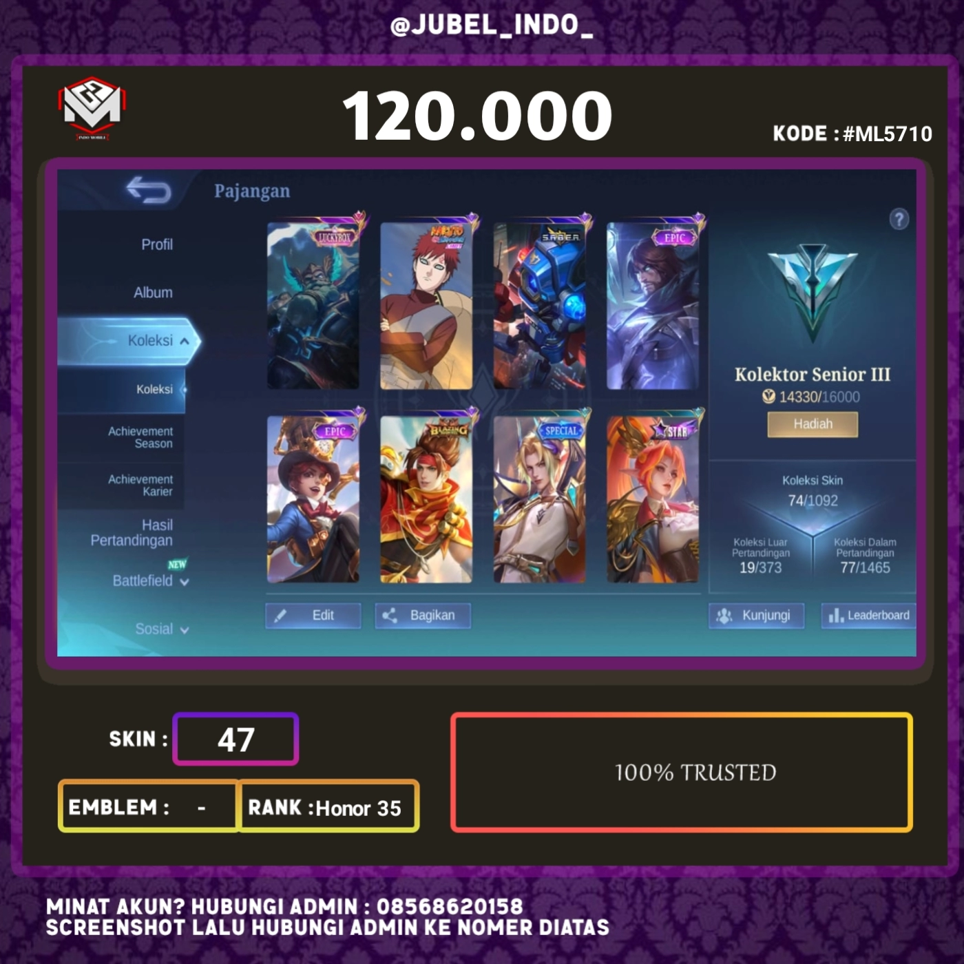 STOK ML #ML5710