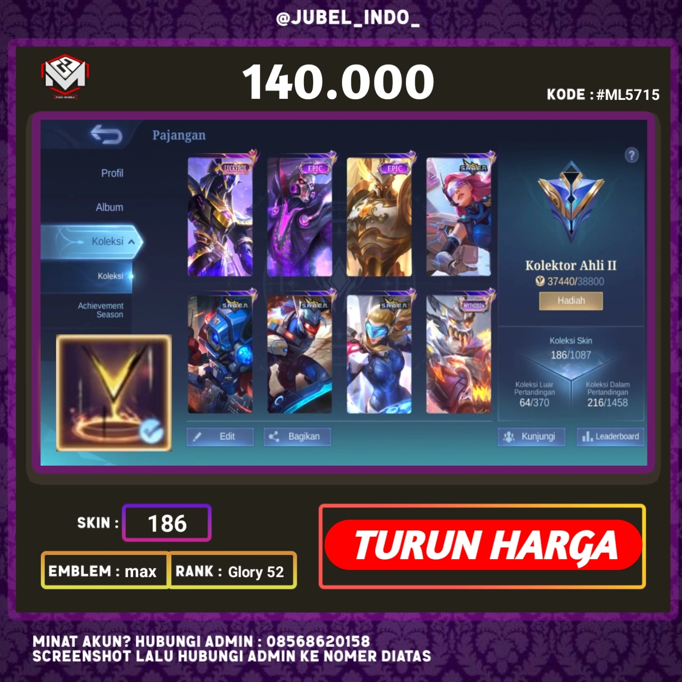 STOK ML #ML5715