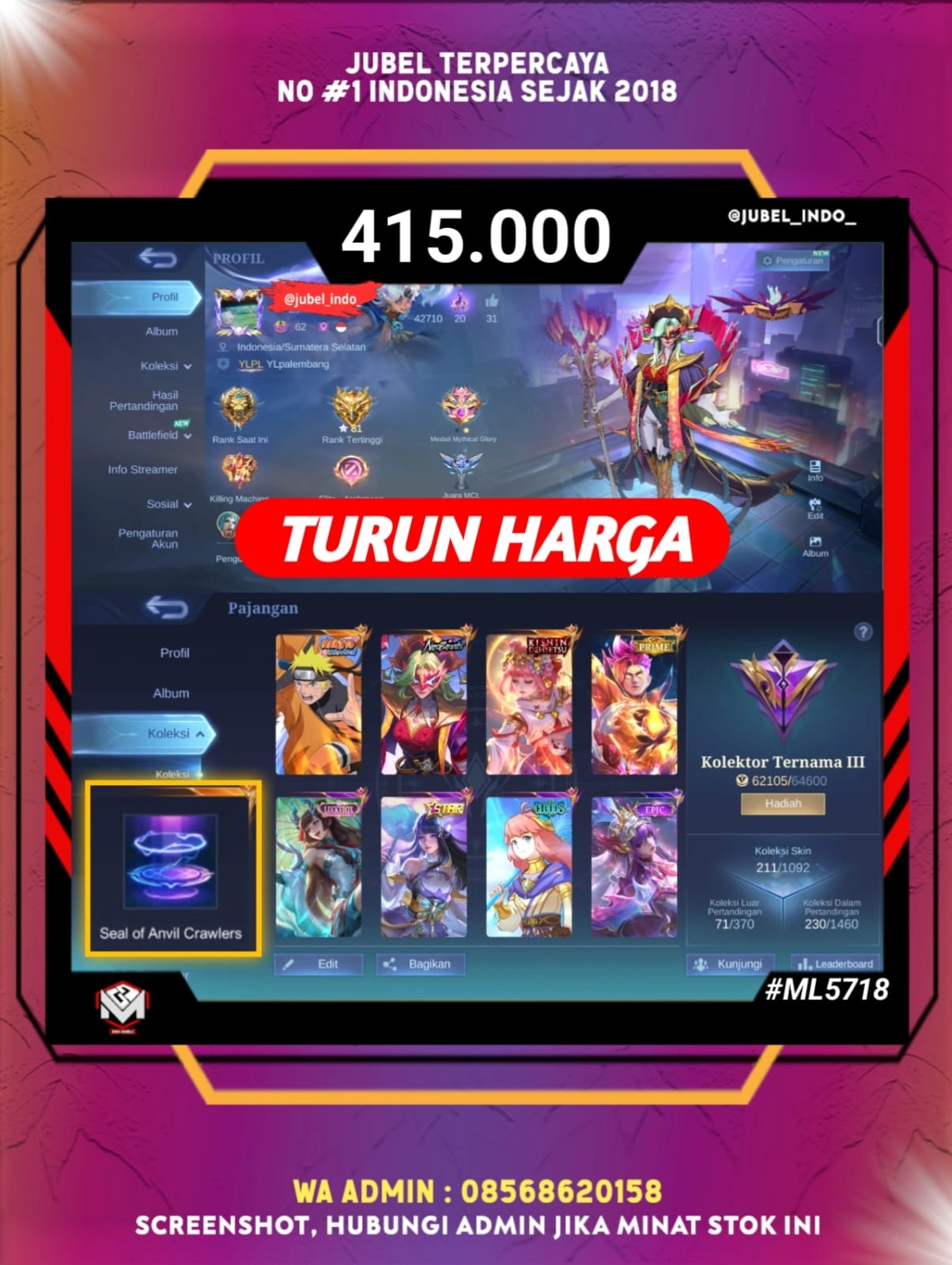 STOK ML #ML5718