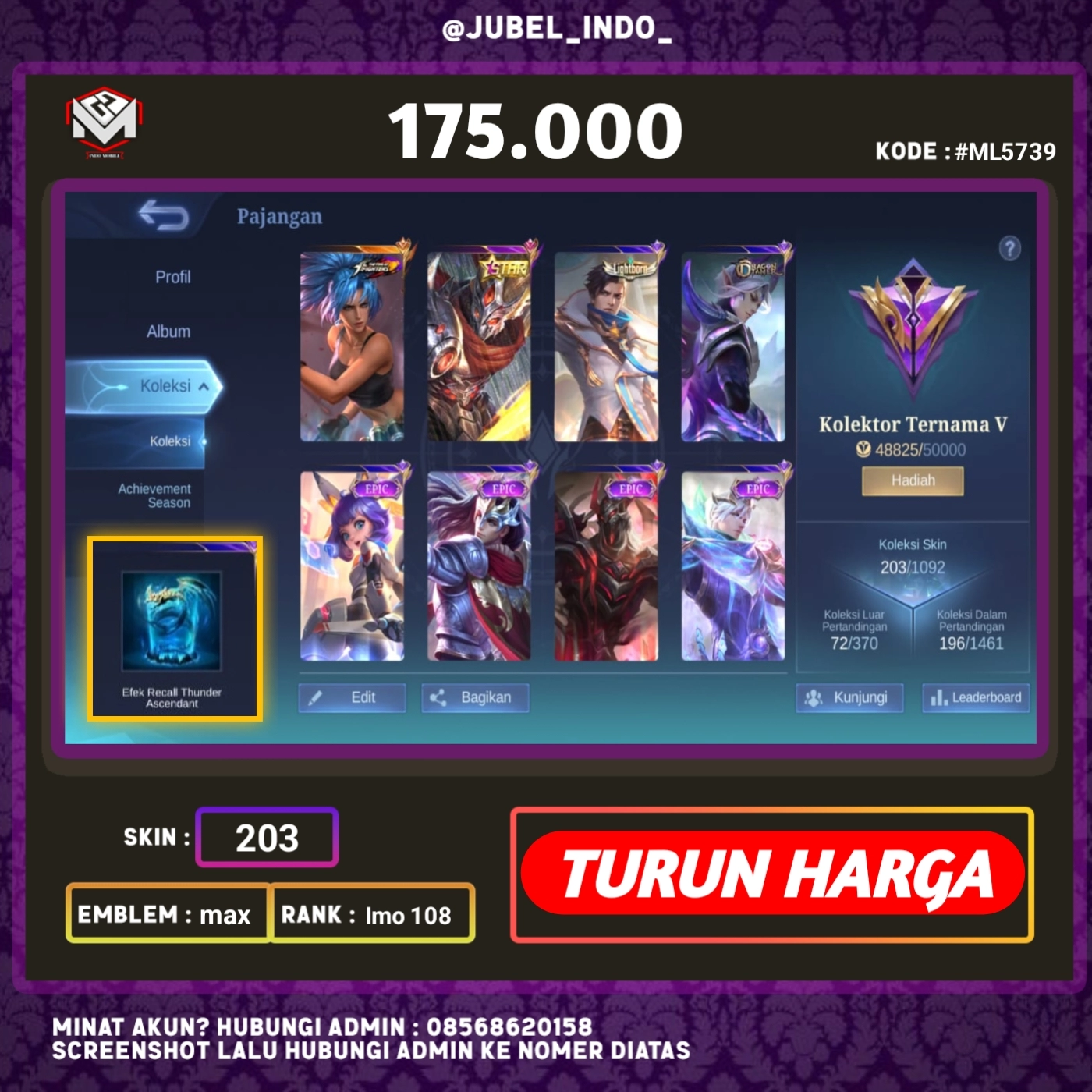 STOK ML #ML5739