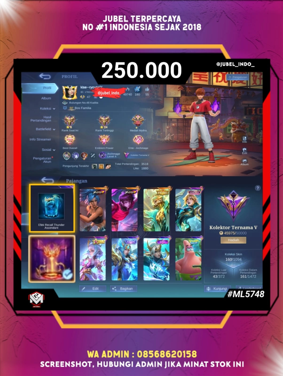 STOK ML #ML5748