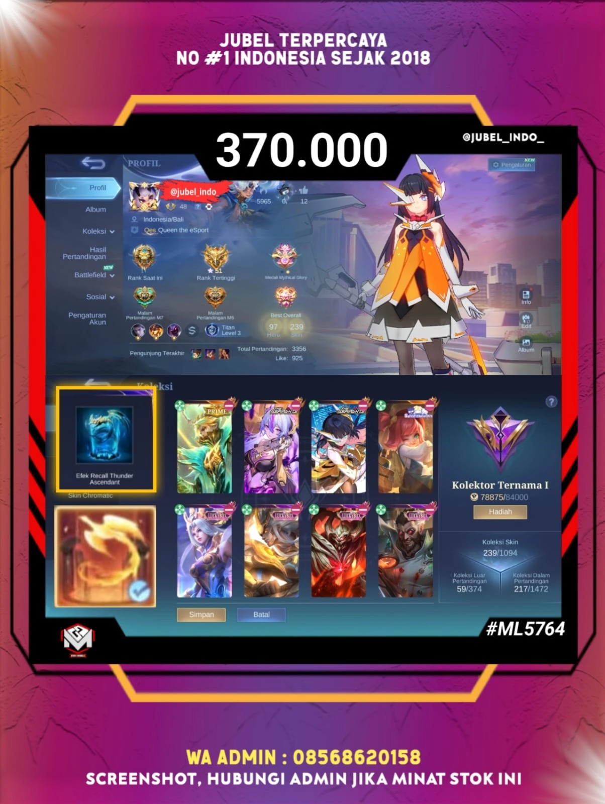 STOK ML #ML5764