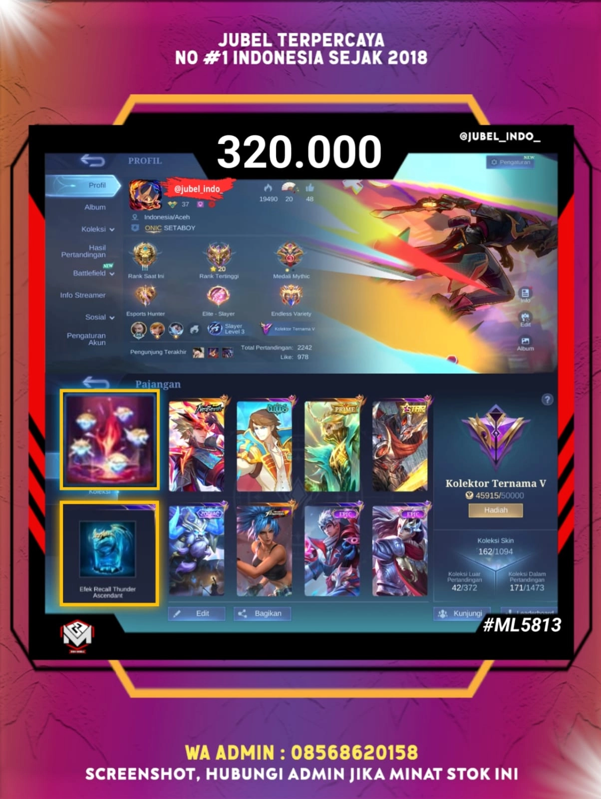 STOK ML #ML5813