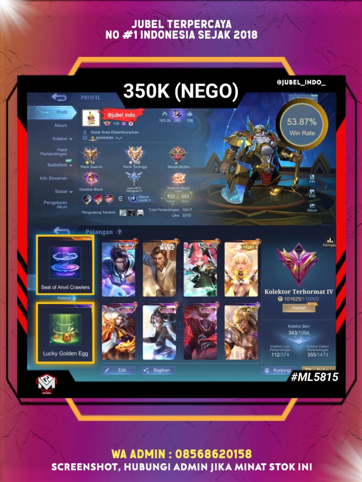 STOK ML #ML5815