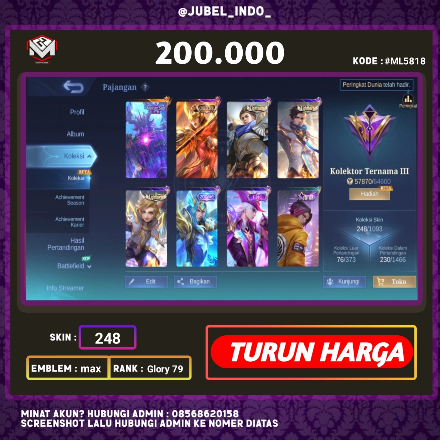 STOK ML #ML5818