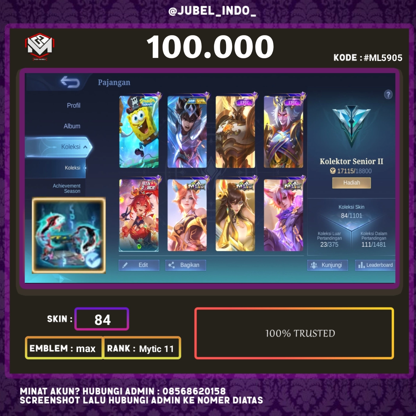 STOK ML #ML5905