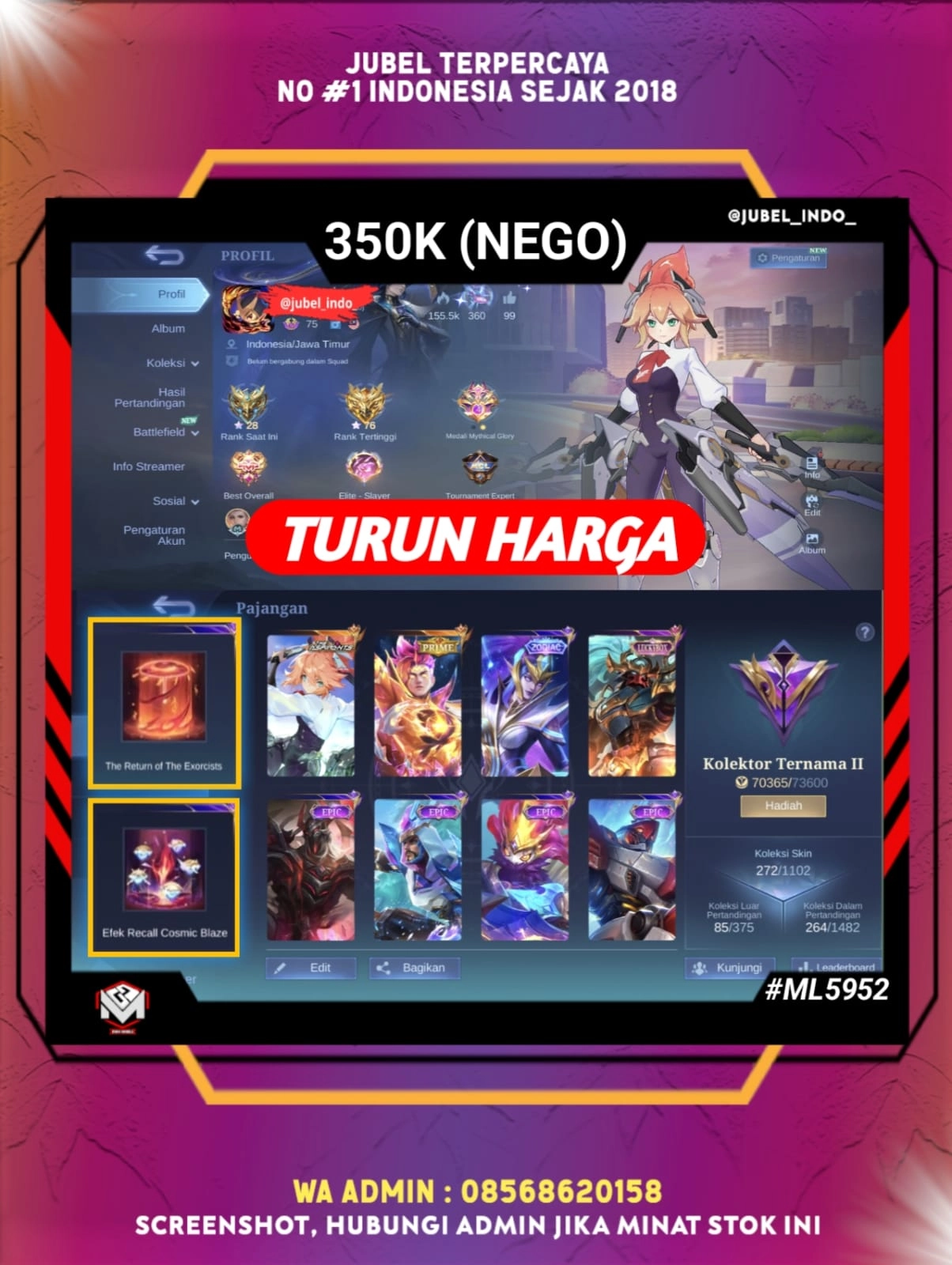 STOK ML #ML5952