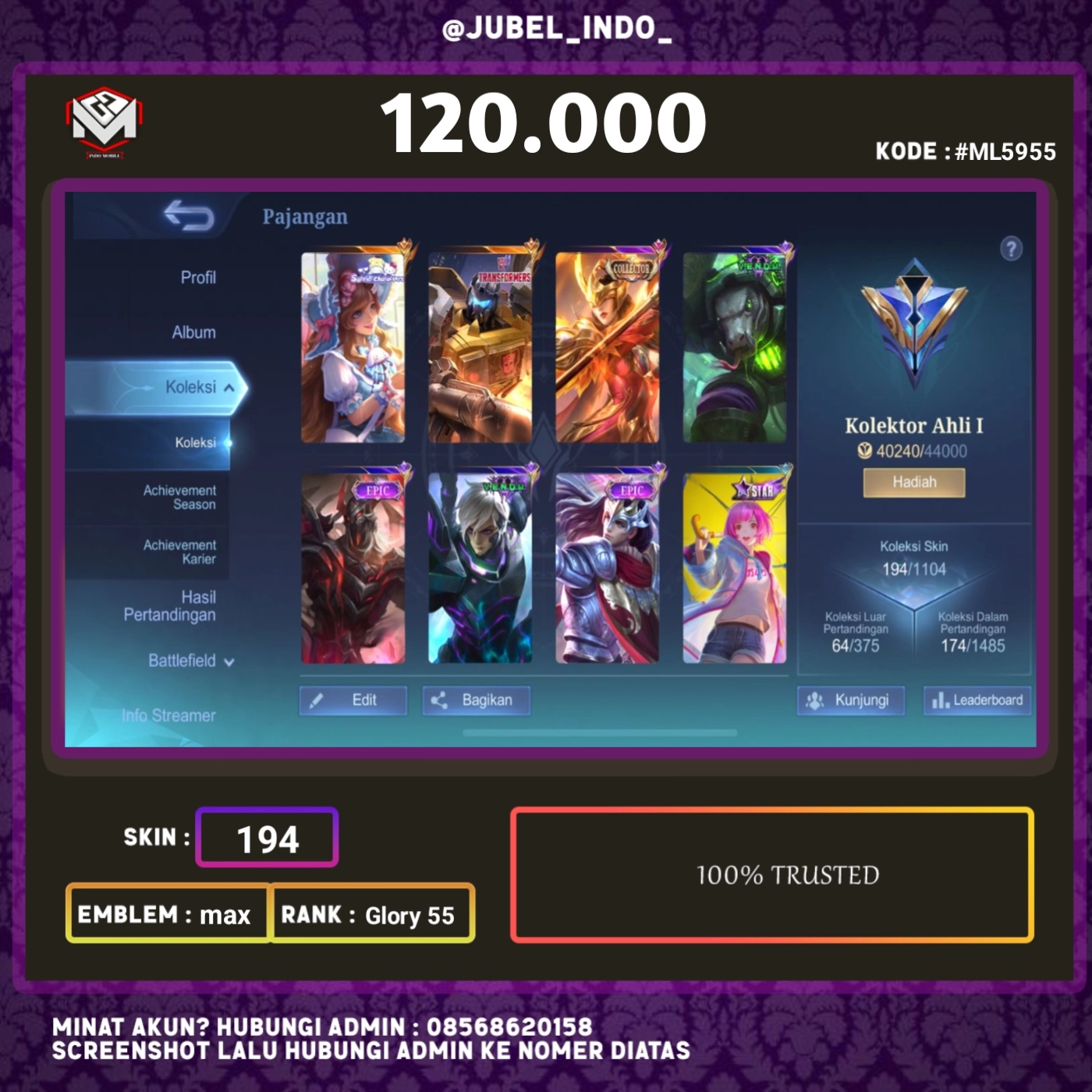 STOK ML #ML5955