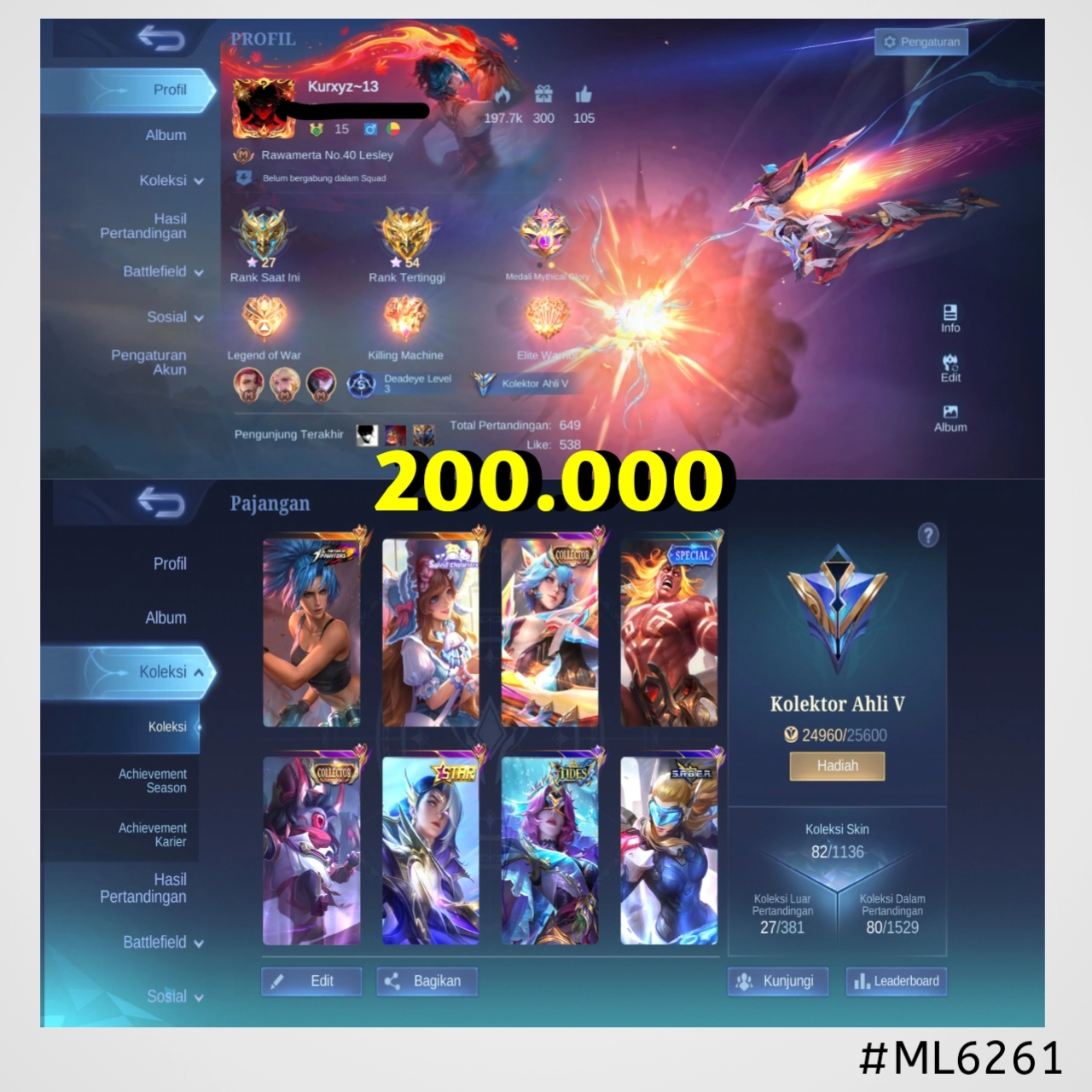 STOK ML #ML6261