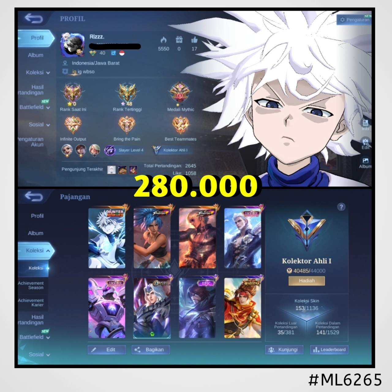 STOK ML #ML6265