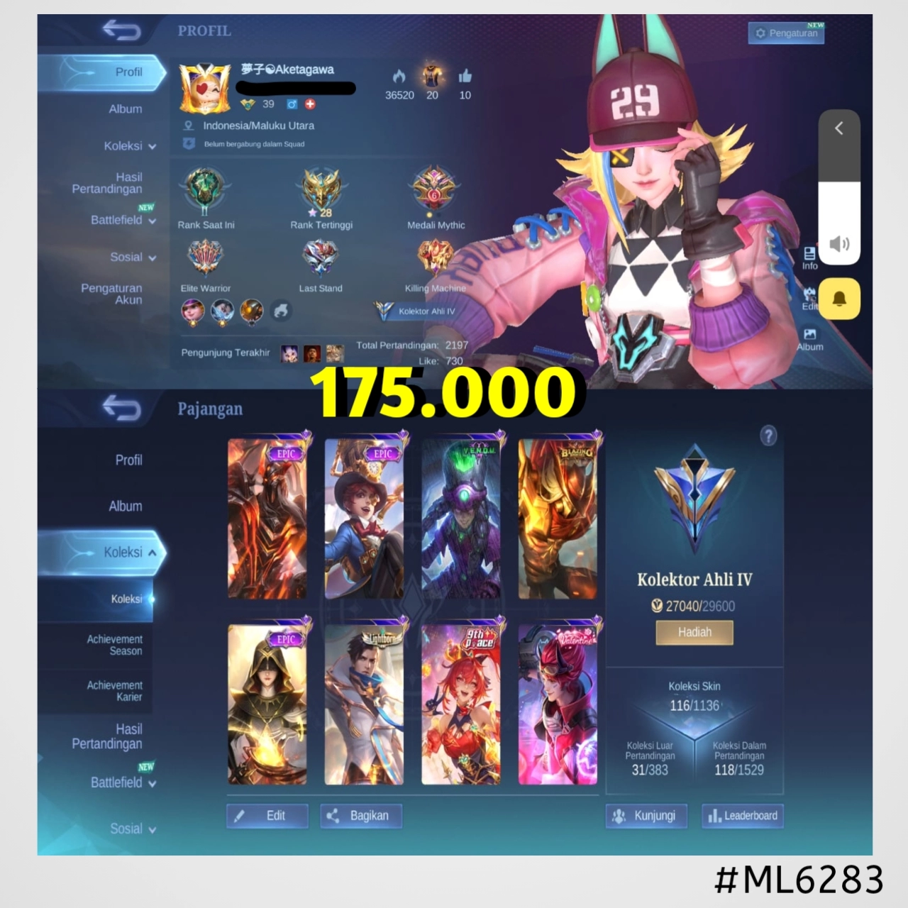 STOK ML #ML6283