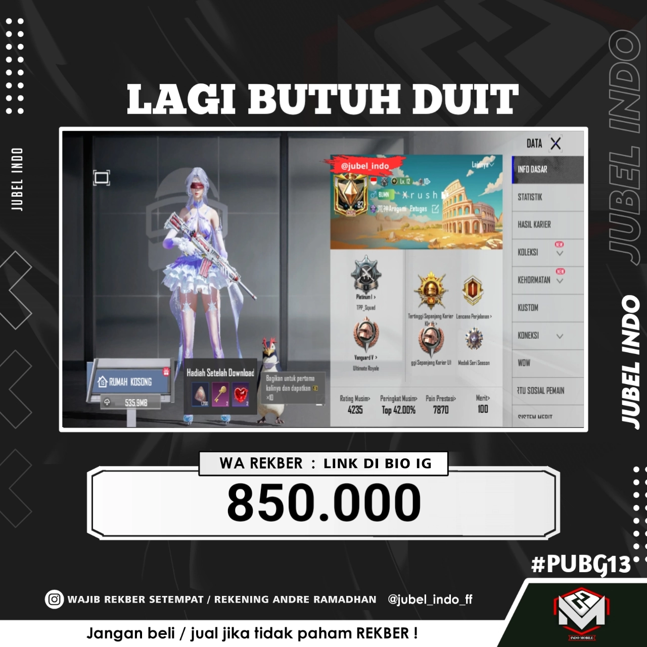 STOK PUBG #PUBG13