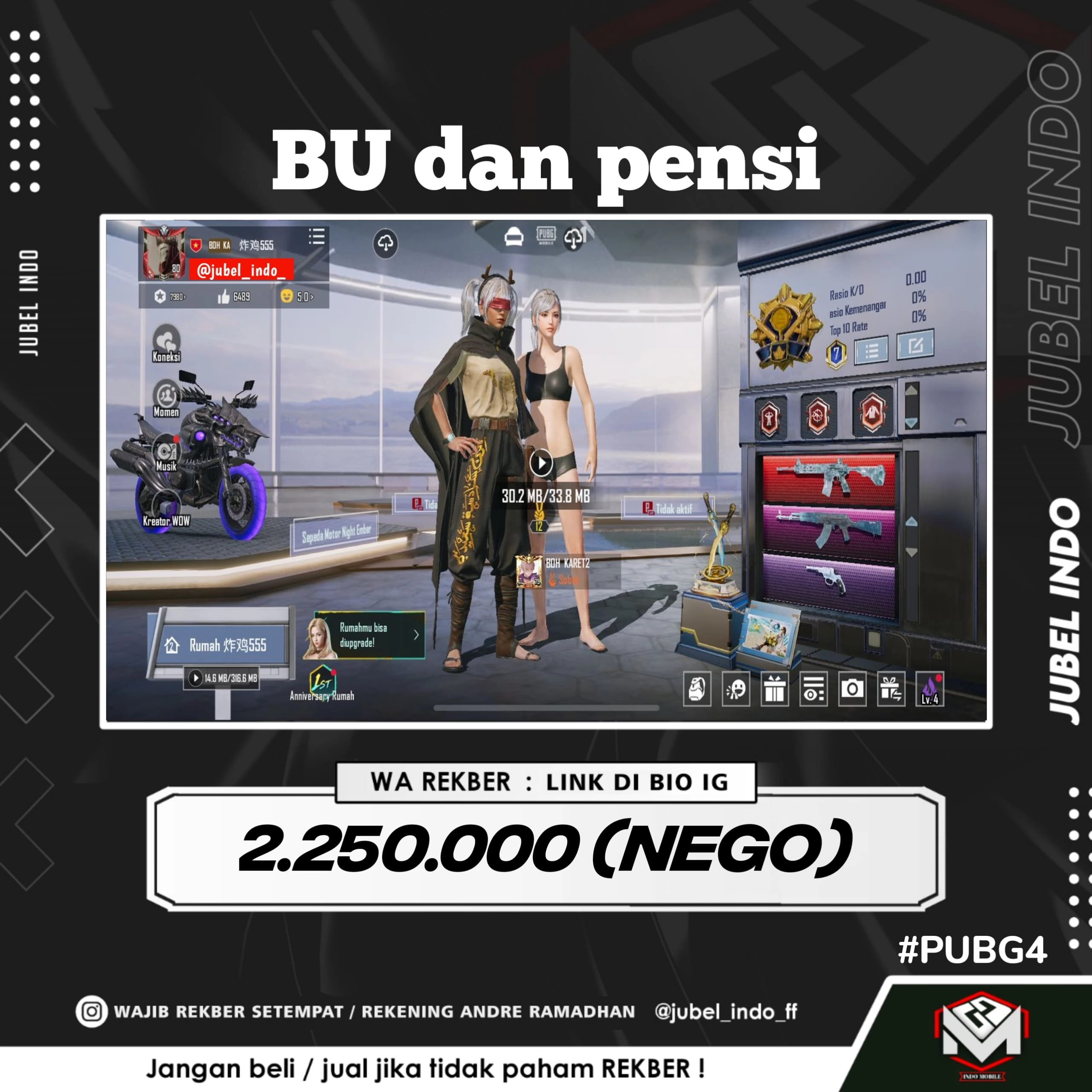 STOK PUBG #PUBG4